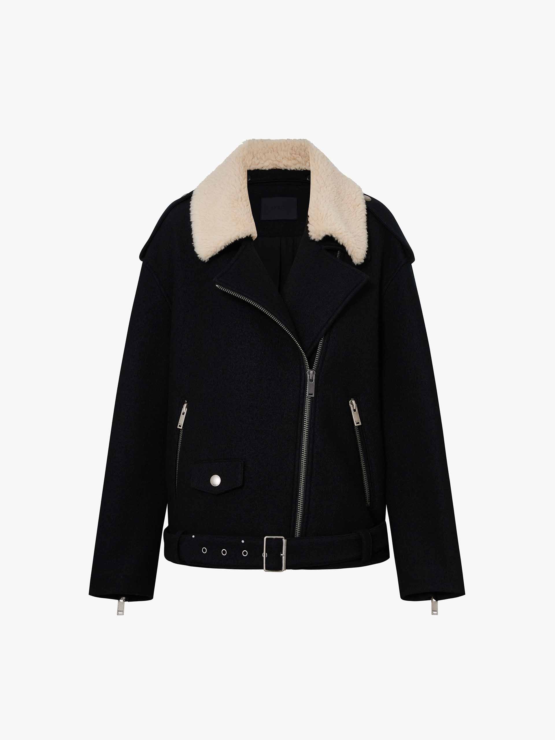 Fur Collar Belted Coat - Image 5