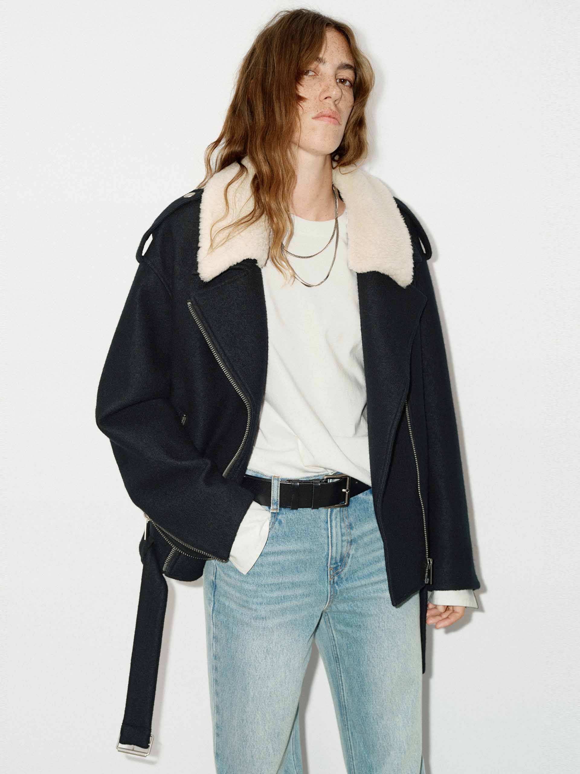 Fur Collar Belted Coat - Image 7