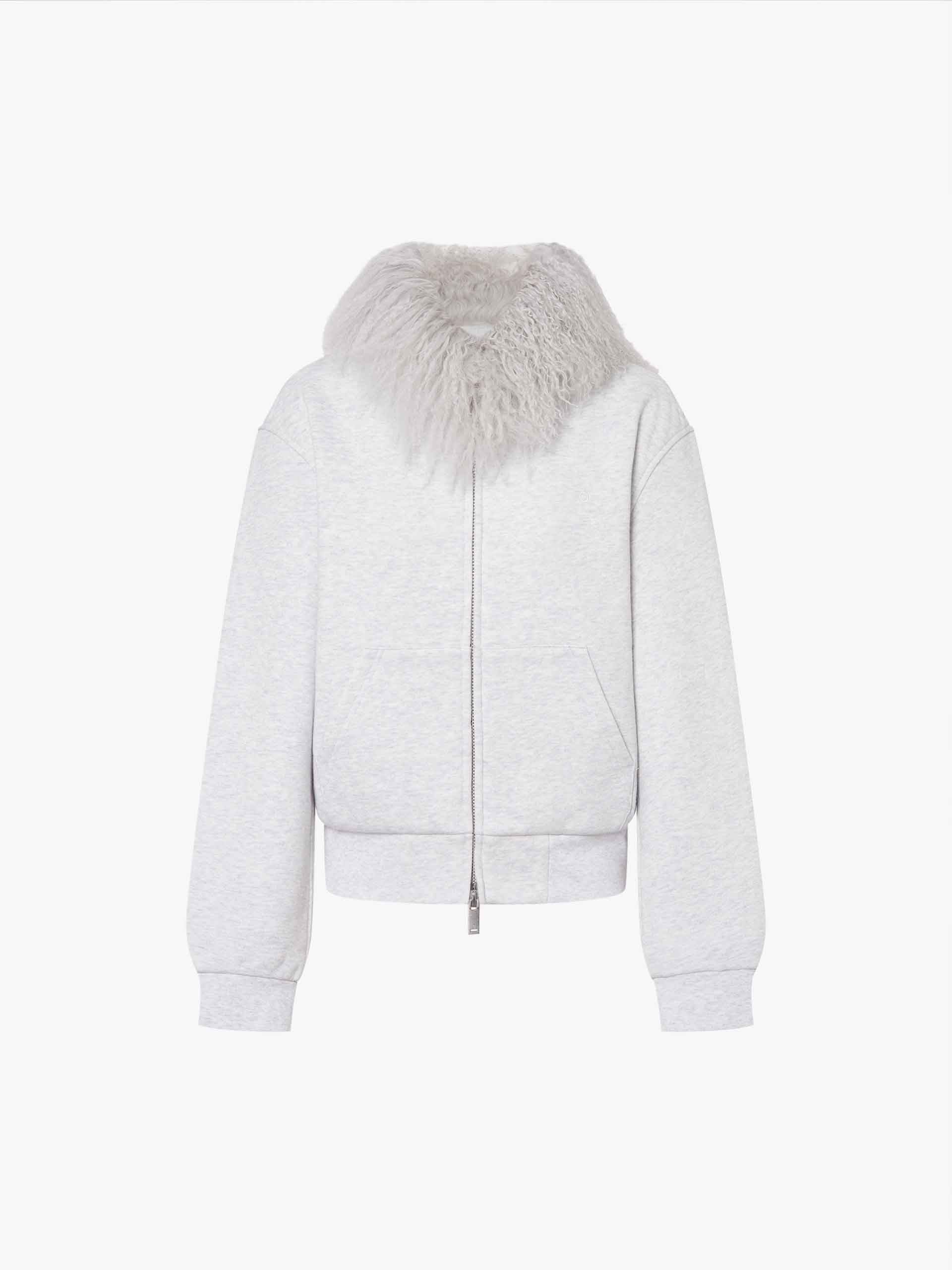 Fur Collar Cropped Jacket - Image 5
