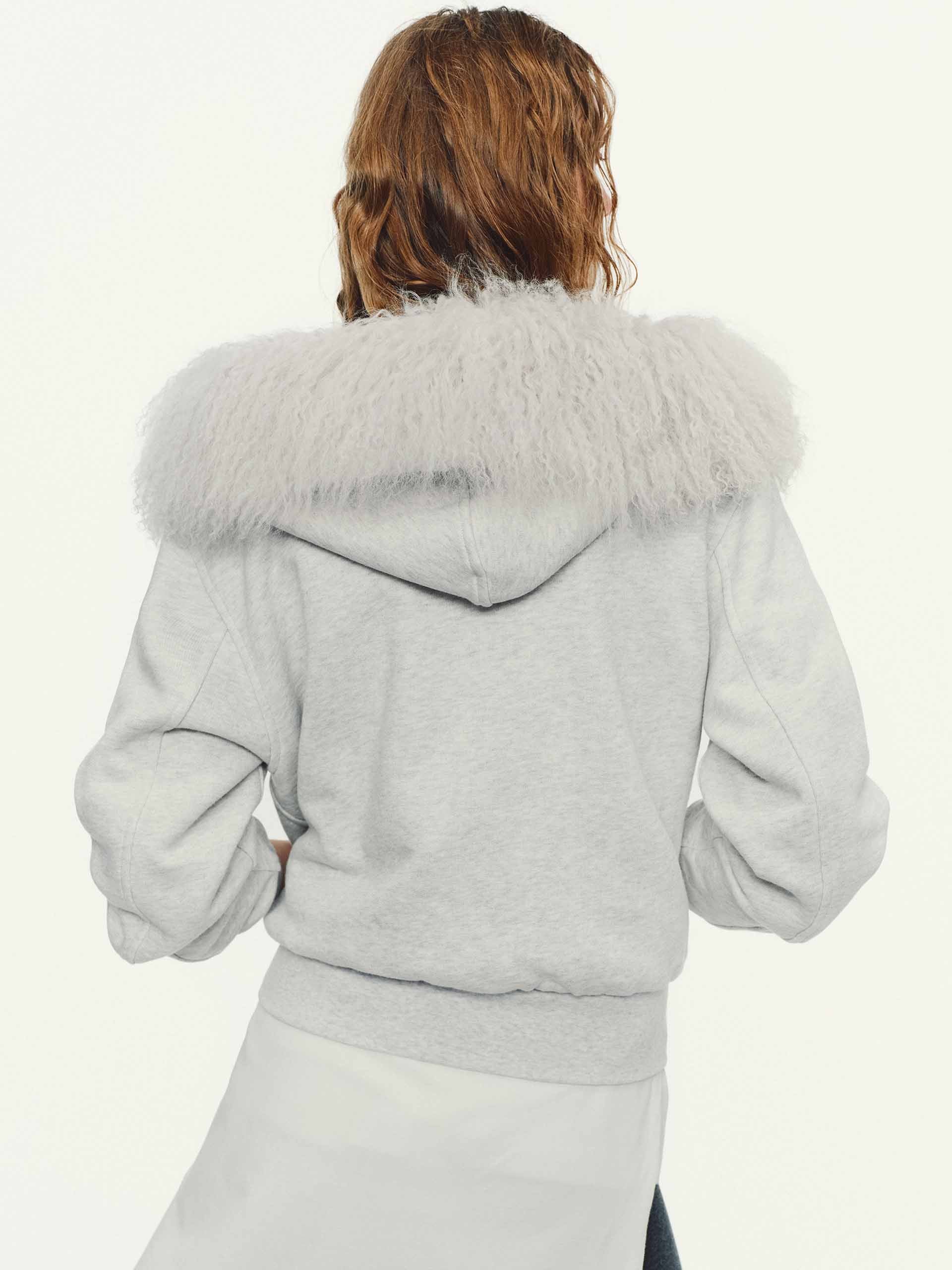 Fur Collar Cropped Jacket - Image 6