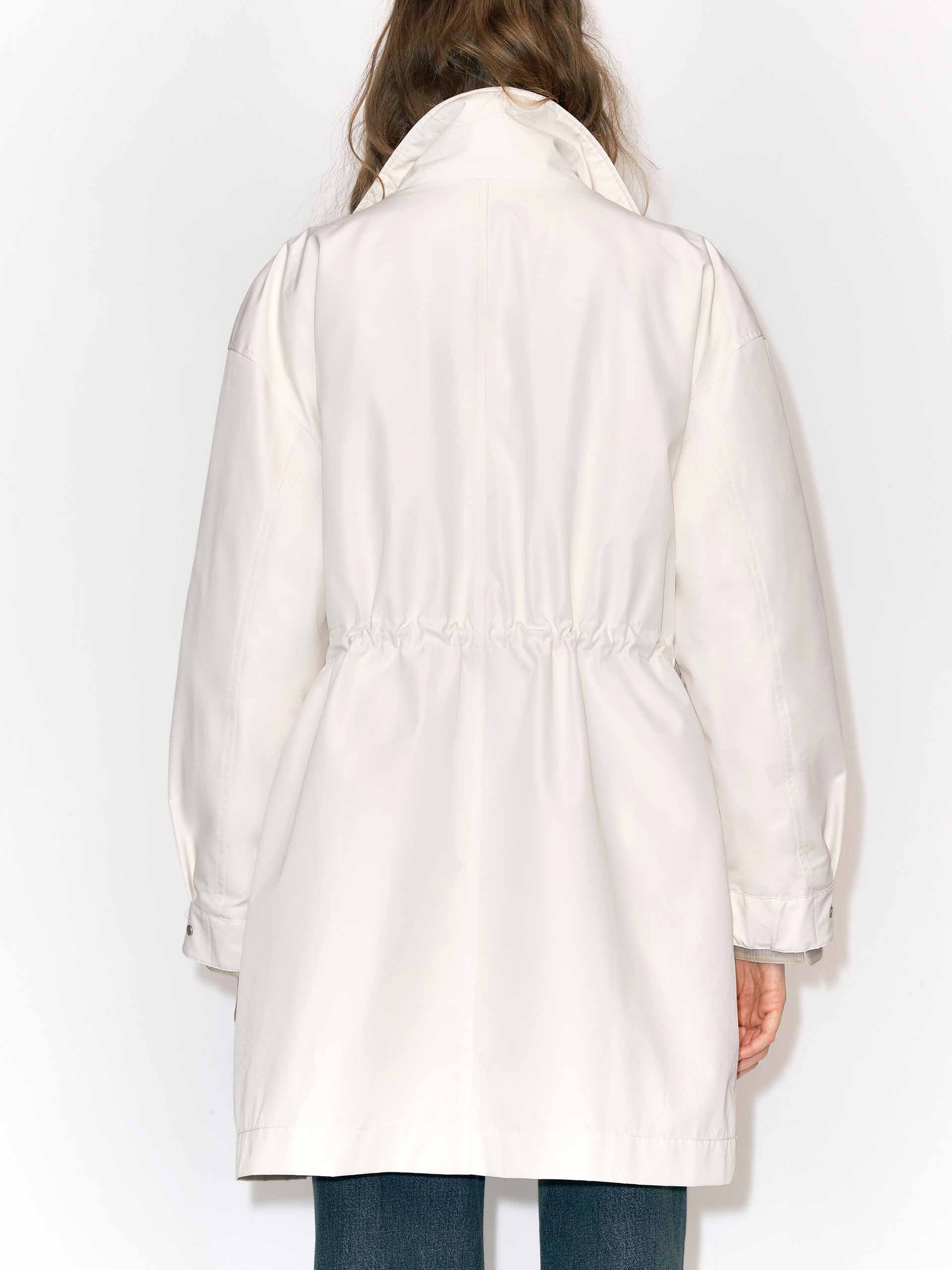 Fur Collar Drawstring Down Jacket - Image 6