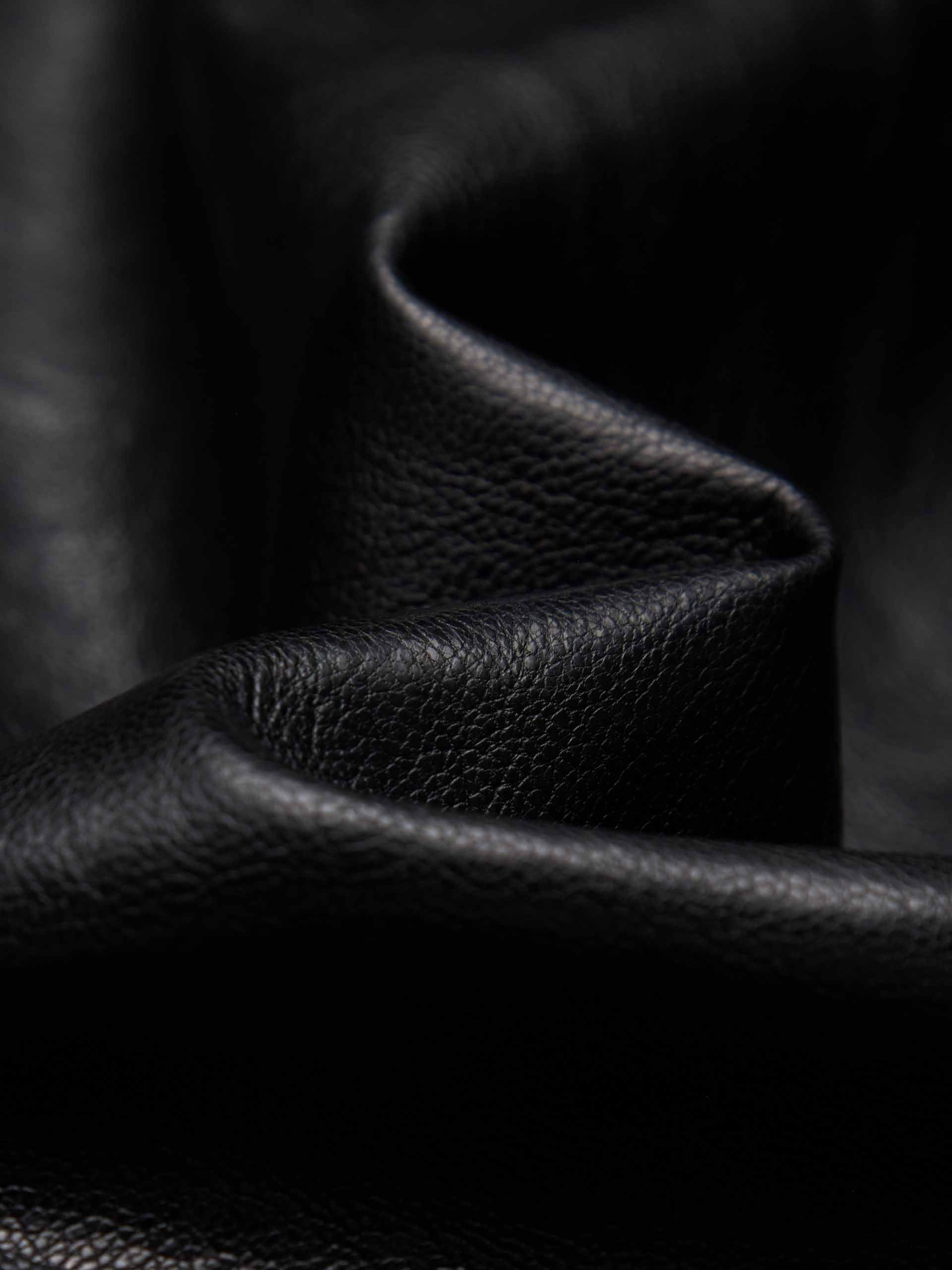 Fur Collar Leather Coat - Image 4