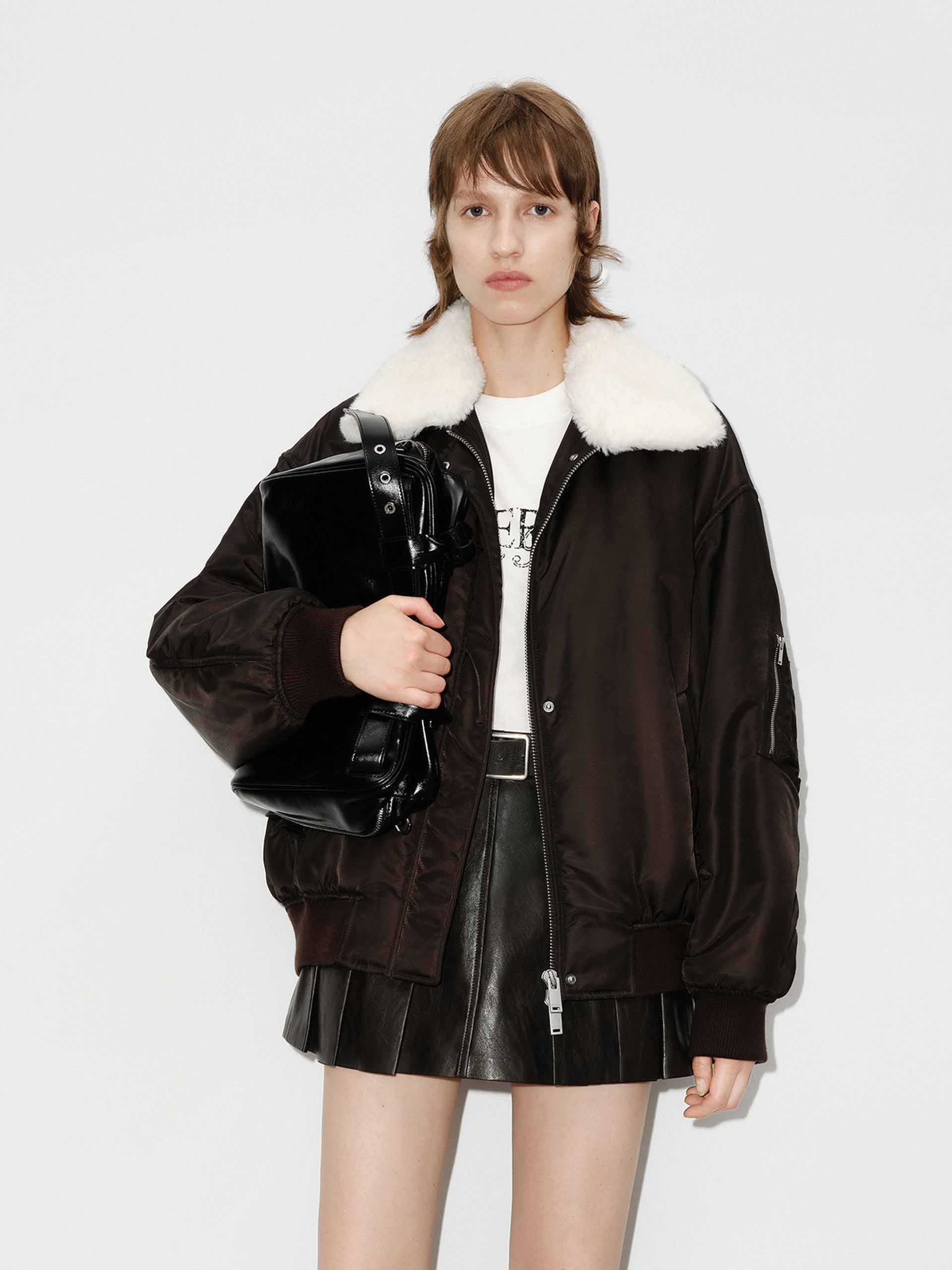 Fur Collar Quilted Jacket - Image 2