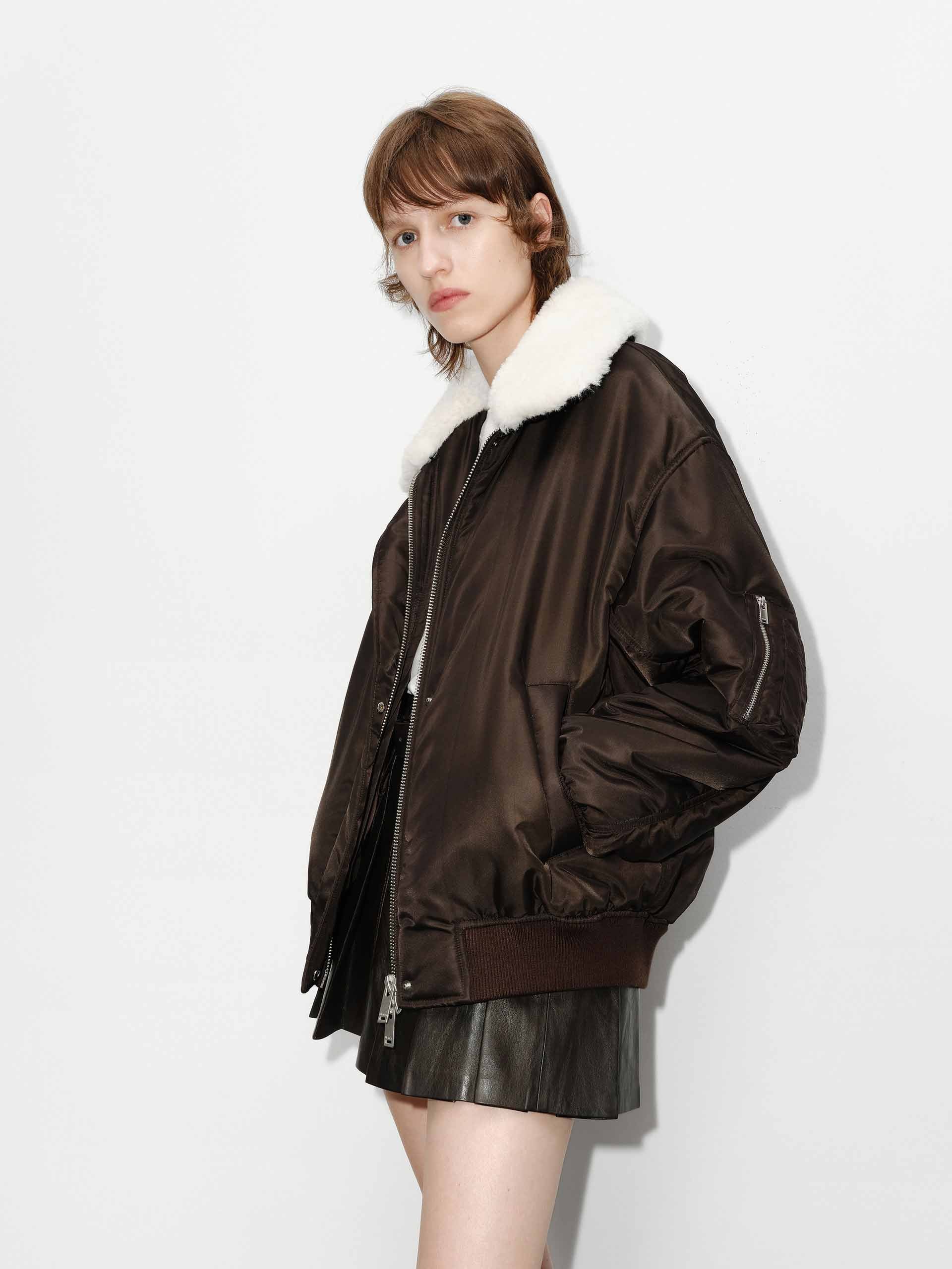 Fur Collar Quilted Jacket - Image 9