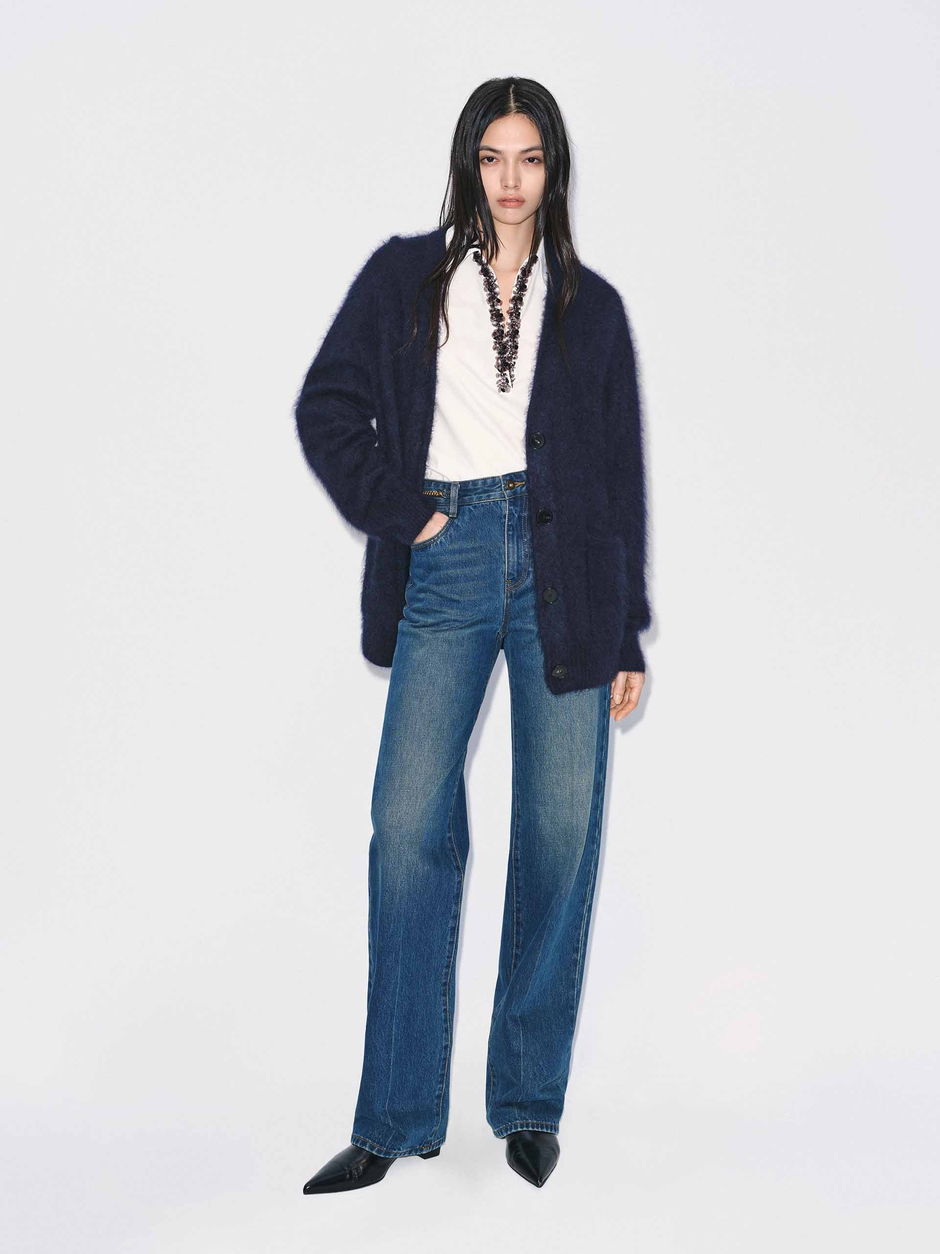 Furry Touch Knitted Cardigan - Image 2