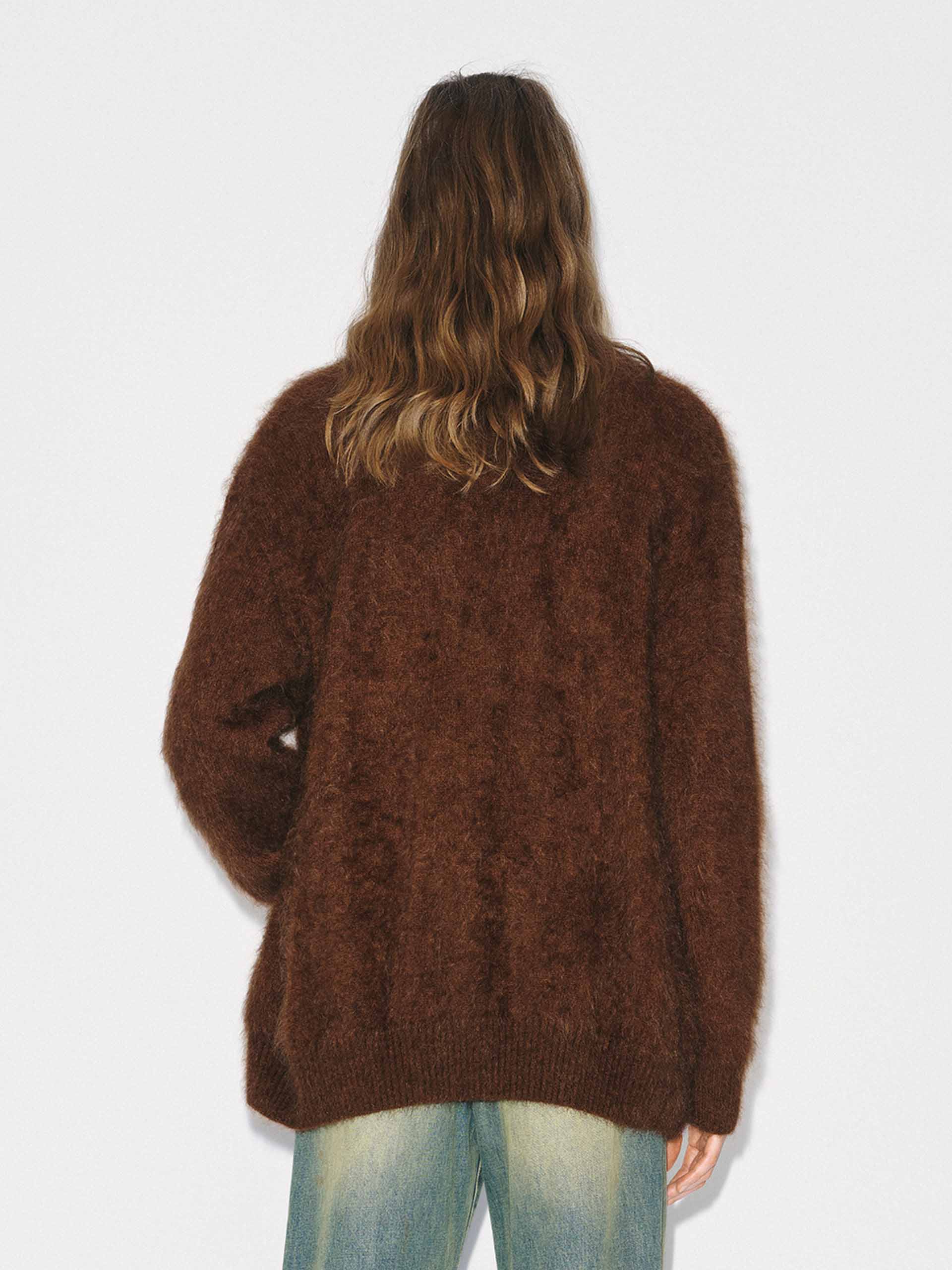 Furry Touch Knitted Cardigan - Image 9