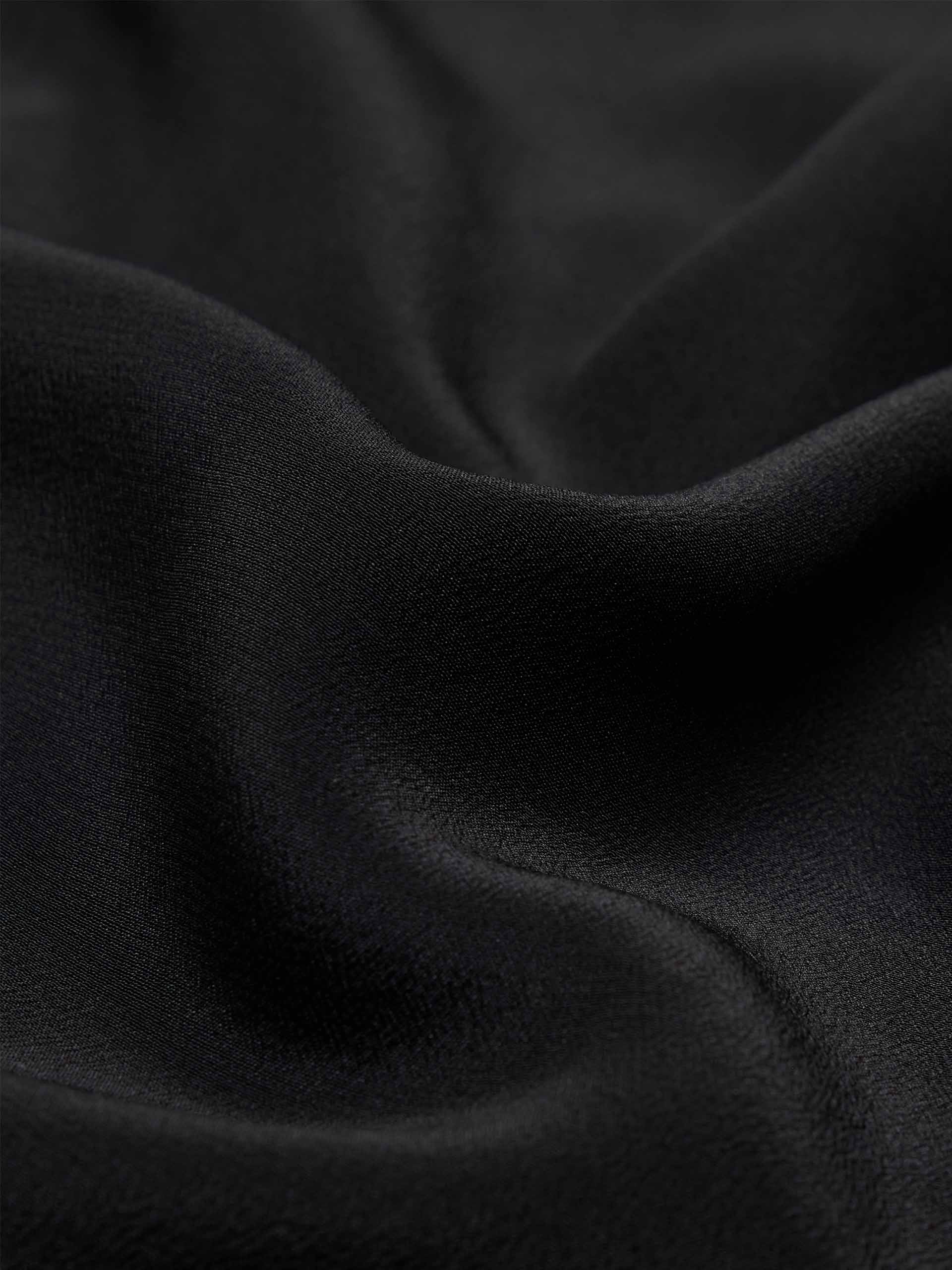 Gathered Detail Silk Dress - Image 4