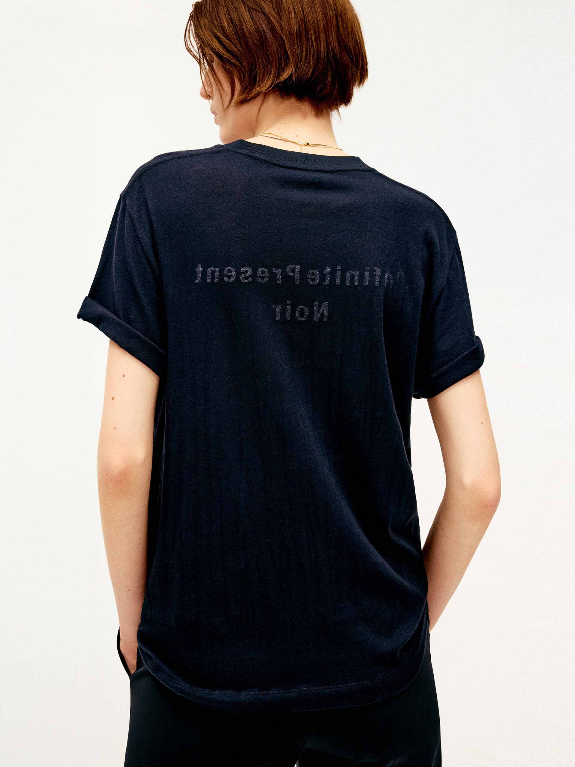 Gathered Hem Printed T-shirt - Image 13