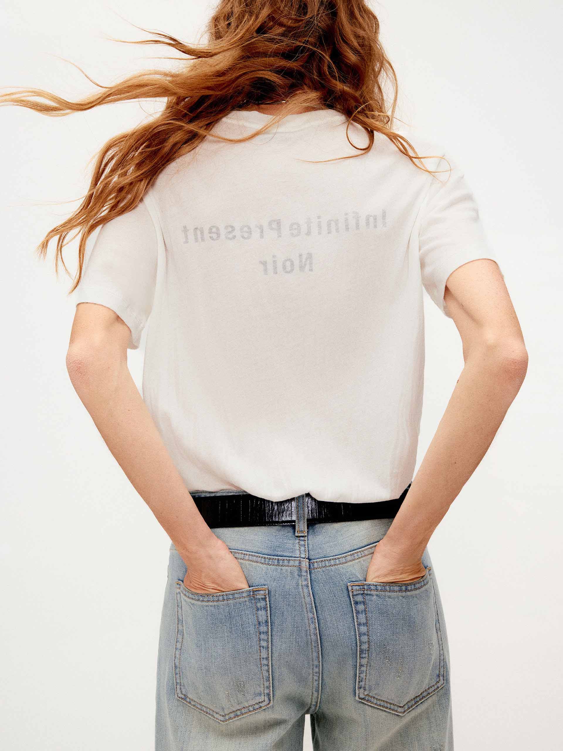 Gathered Hem Printed T-shirt - Image 6