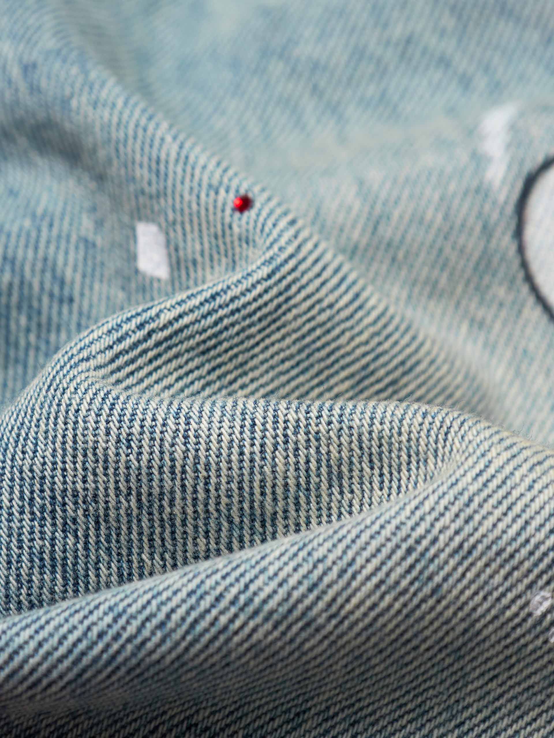 Graffiti Rhinestone Denim Short - Image 4