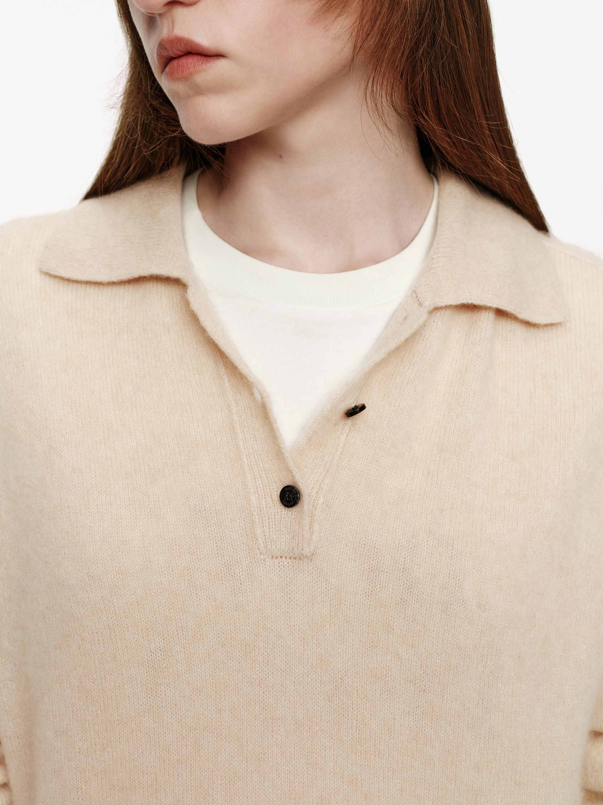 Half Button Knitted Sweater - Image 8