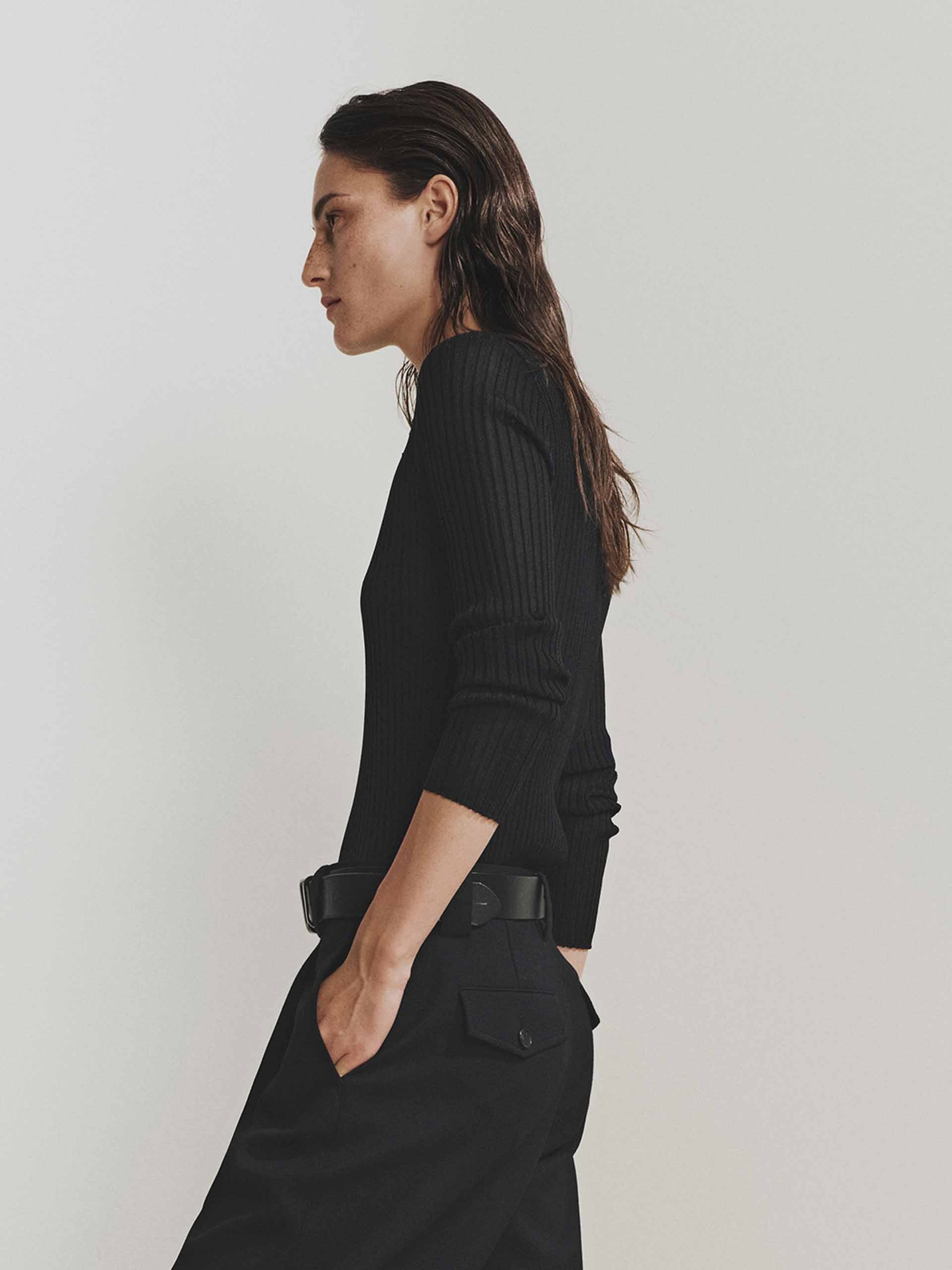 Half Button Lurex Sweater - Image 3
