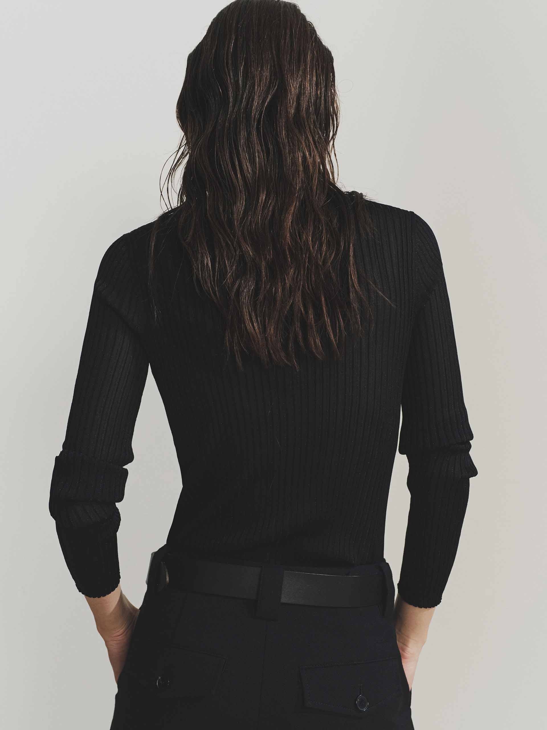 Half Button Lurex Sweater - Image 7