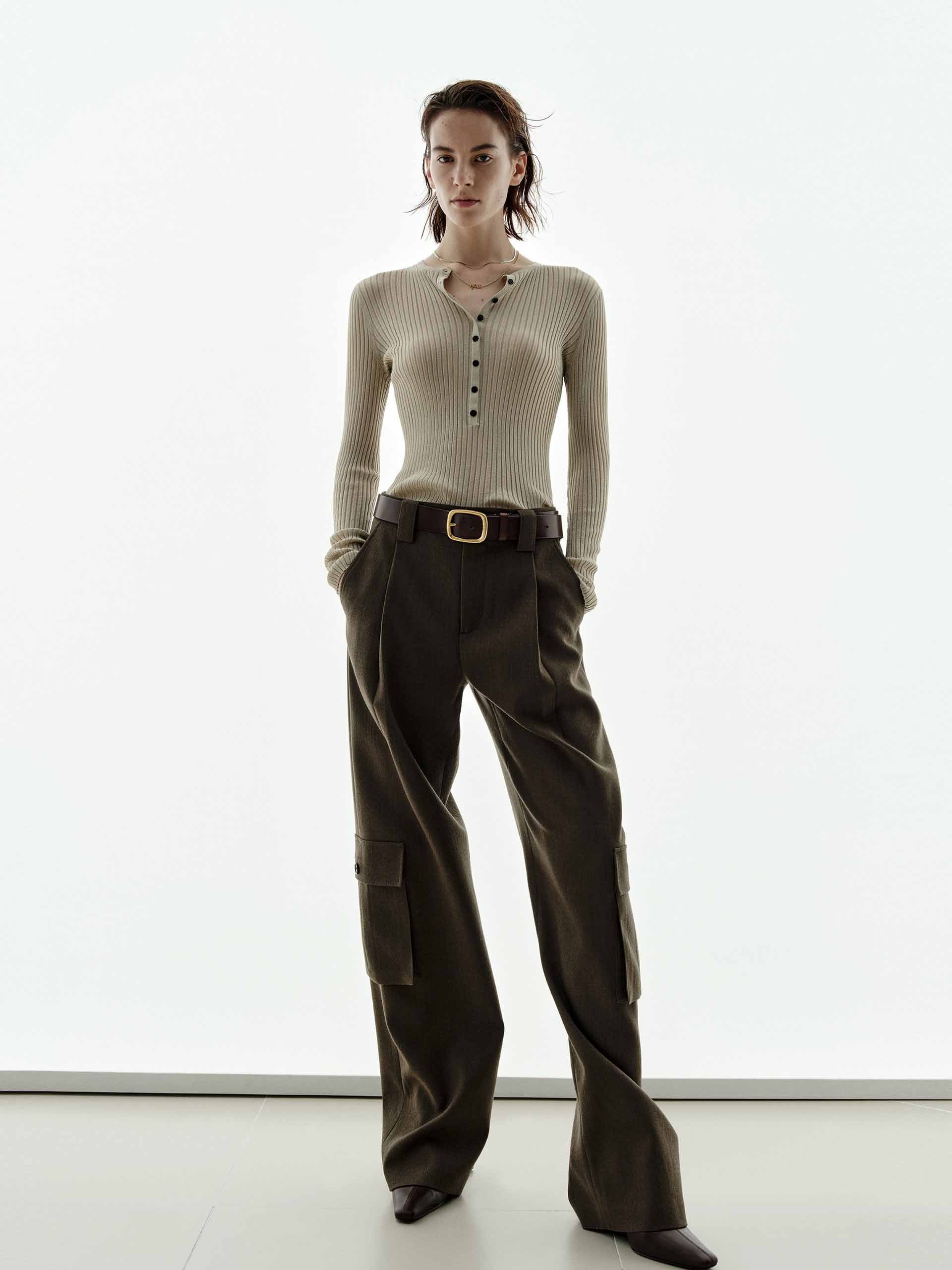 Half Button Lurex Sweater - Image 2