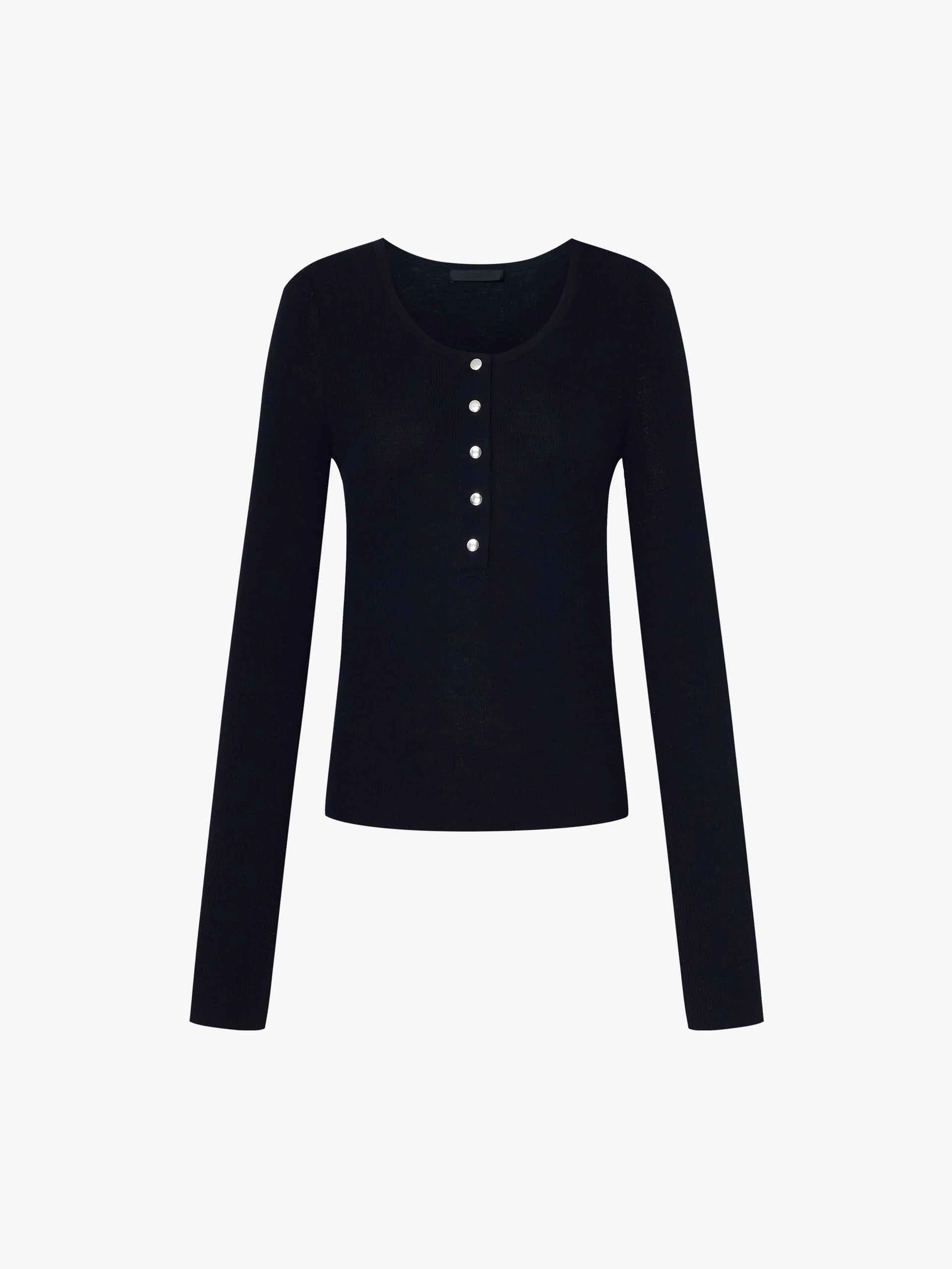 Half Button Wool Sweater - Image 5