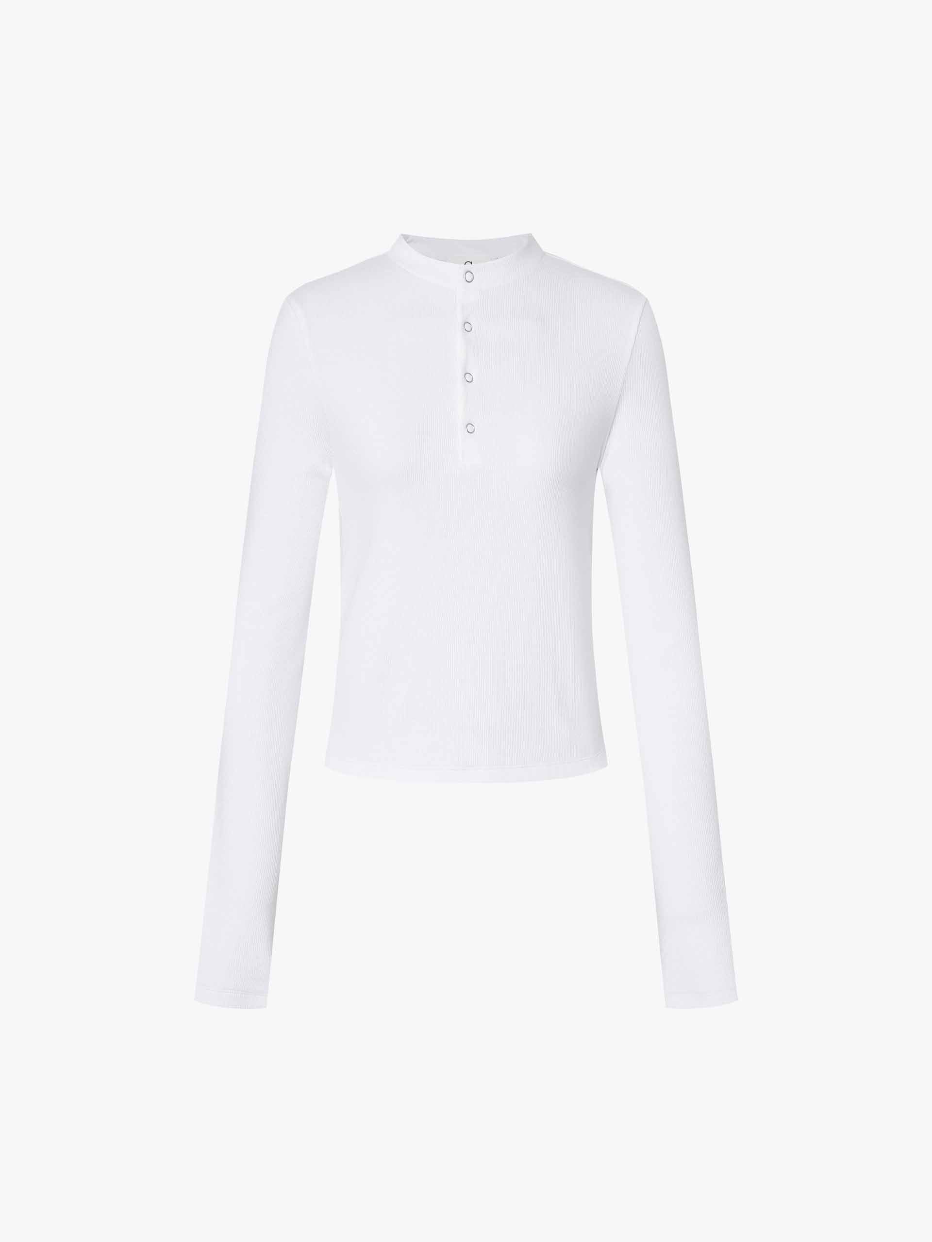 Half Open Cotton Blend T-shirt - Image 5