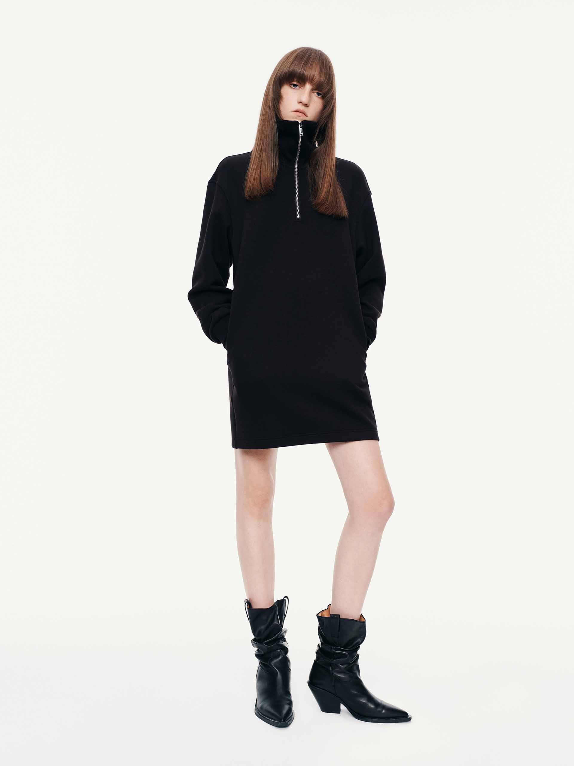 Half Zipper Jumper Dress - Image 9