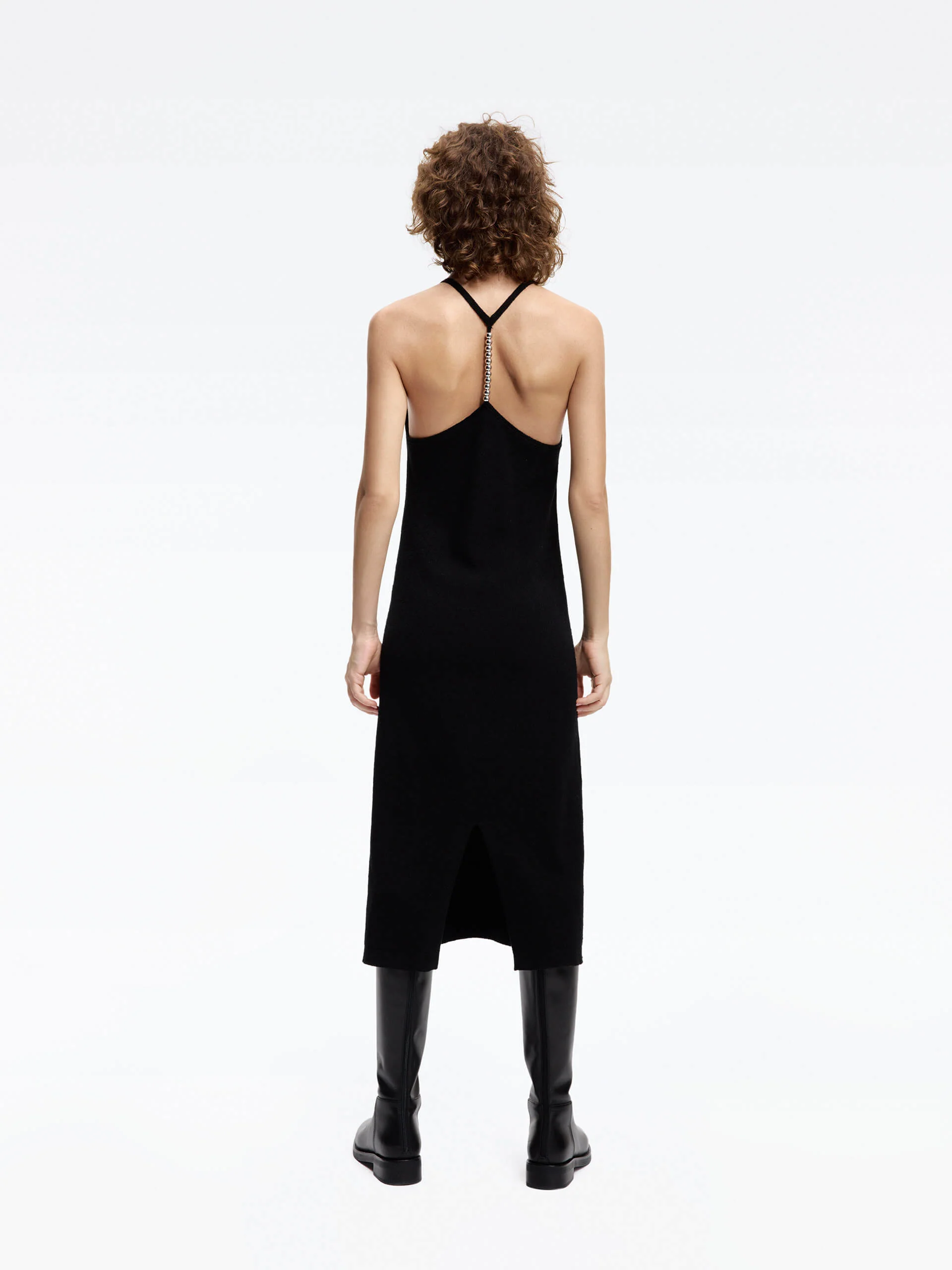 Halterneck Chain Back Dress - Image 7