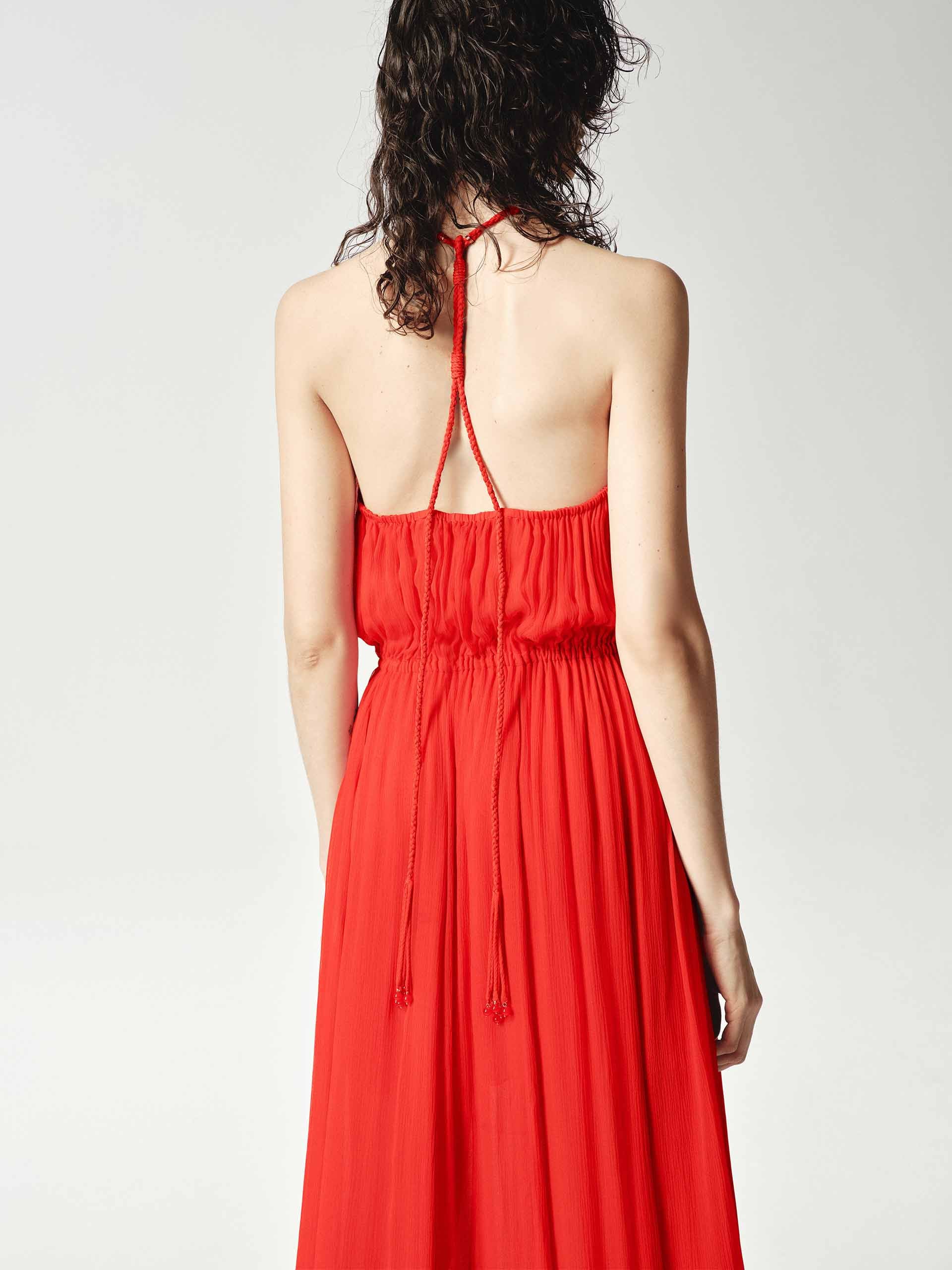 Halterneck Silk Dress - Image 6