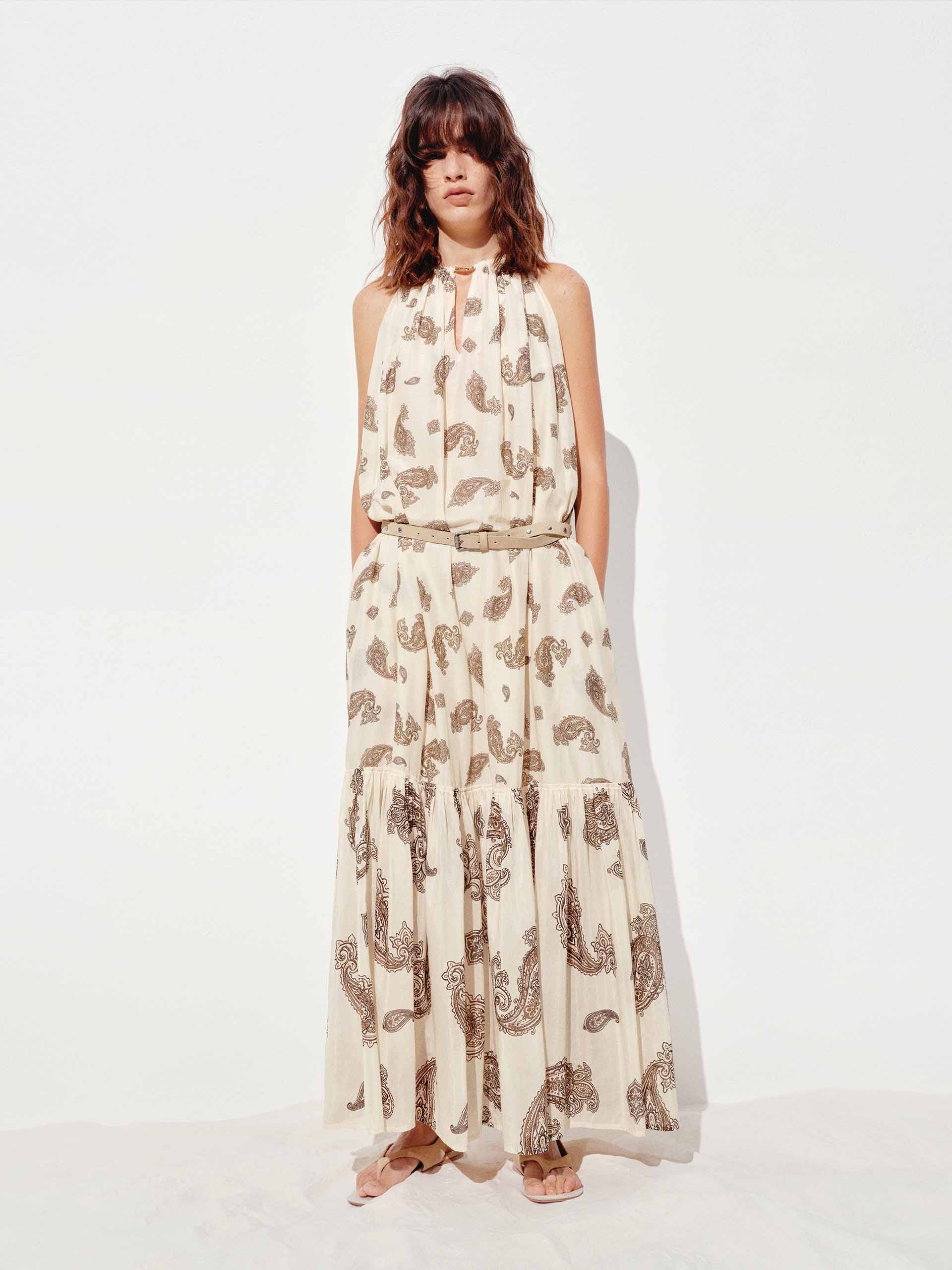 Halterneck Sleeveless Maxi Dress