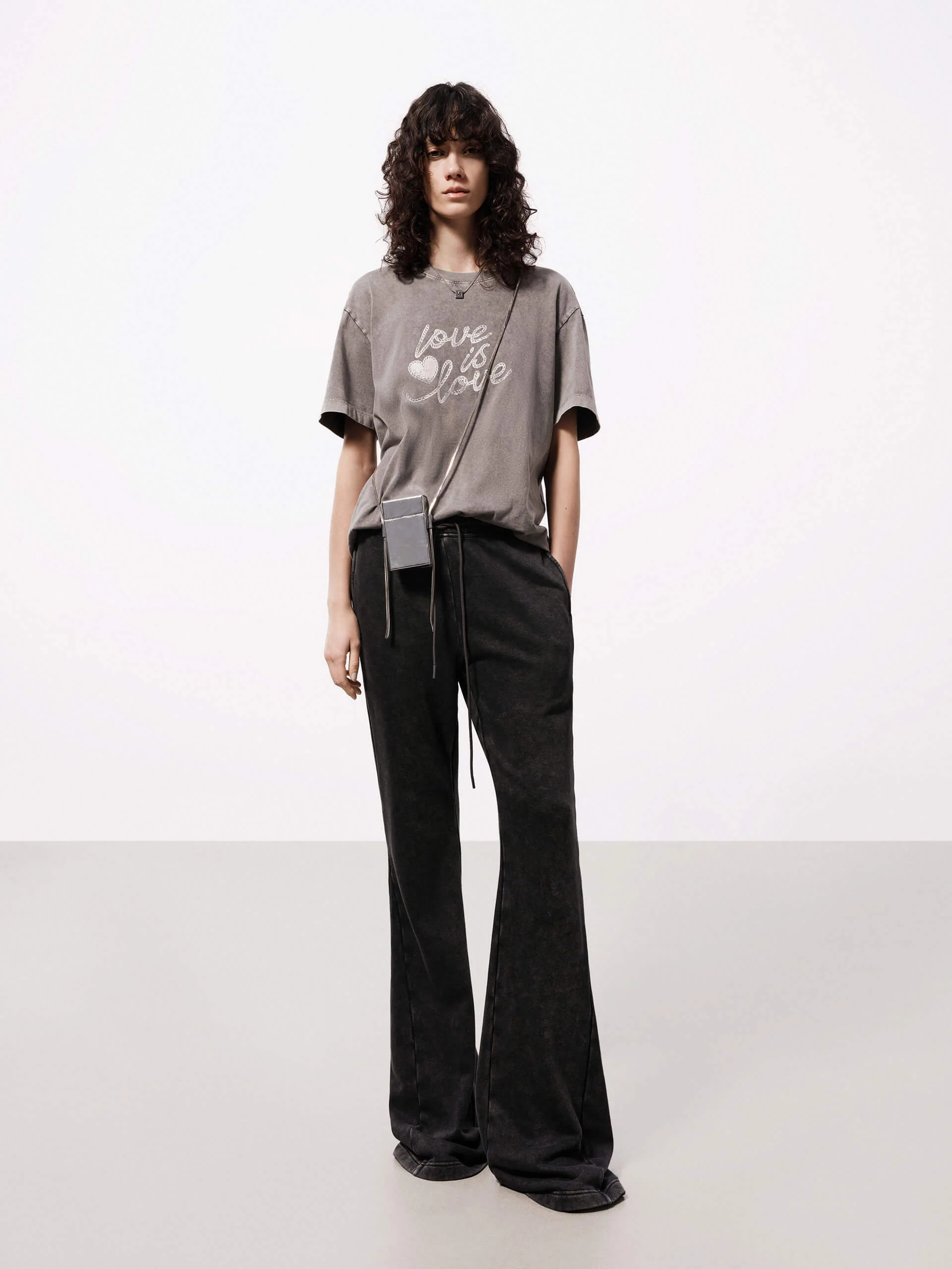 Heart Print Loose T-shirt - Image 2