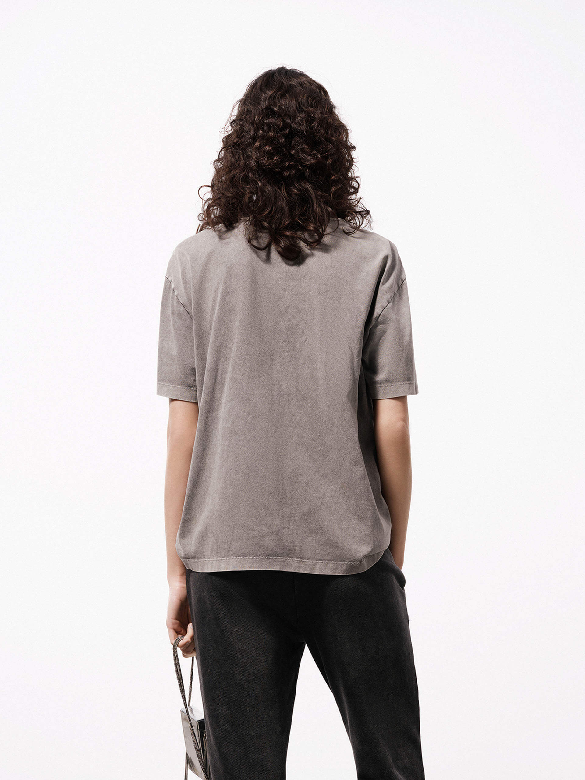 Heart Print Loose T-shirt - Image 3