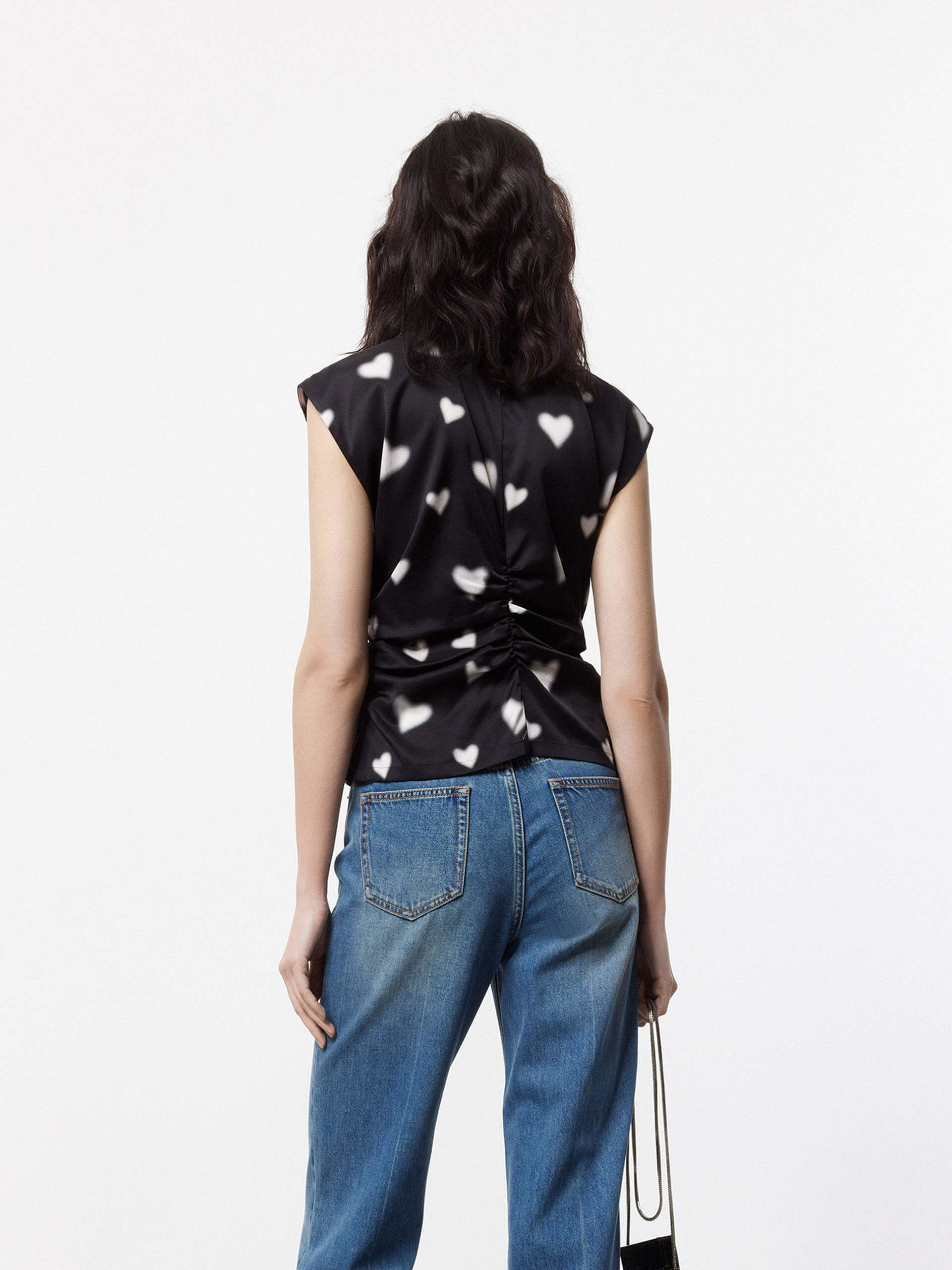 Heart Print Sleeveless Top - Image 6