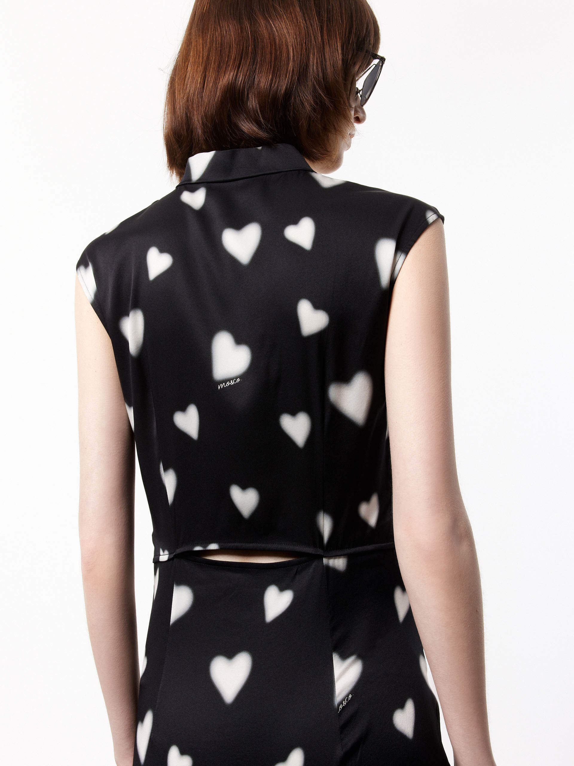 Heart Print Slit Dress - Image 3