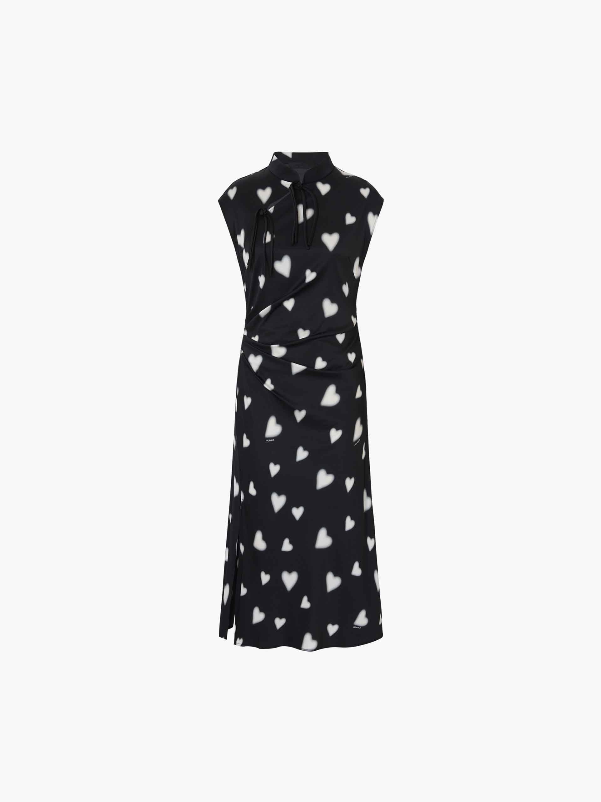 Heart Print Slit Dress - Image 5