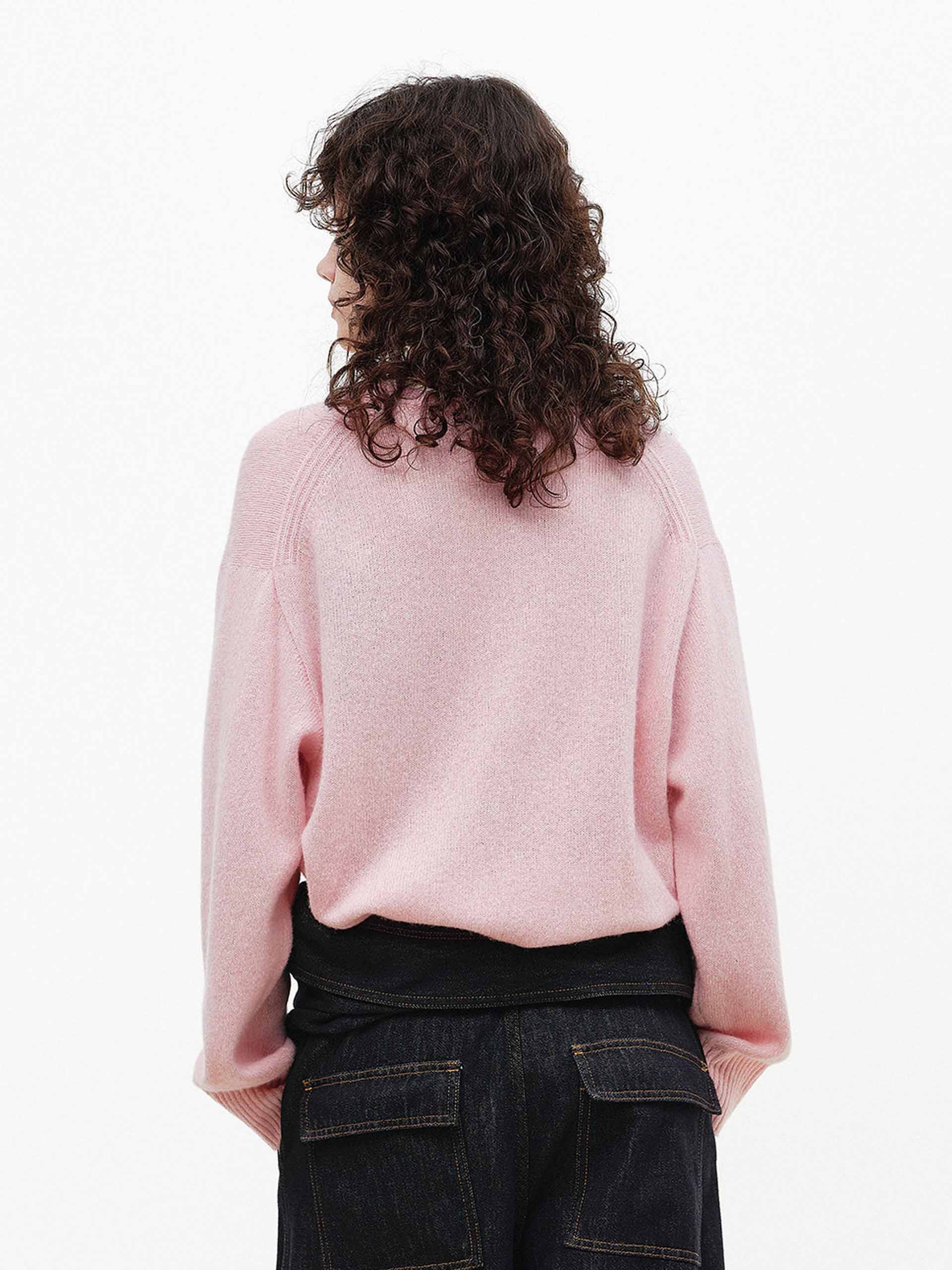 Henley Collar Wool Blend Sweater - Image 10