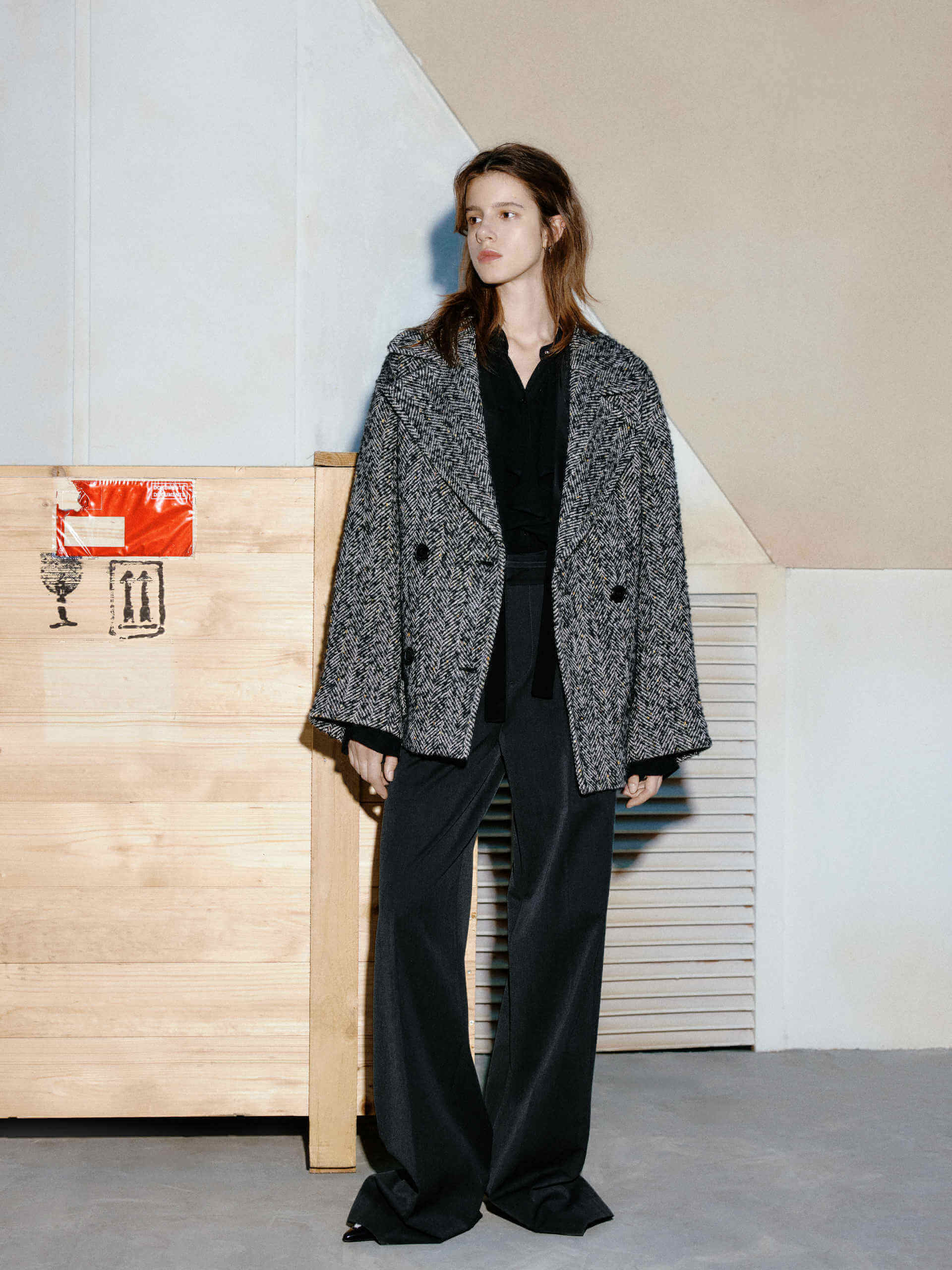 Herringbone Tweed Jacket - Image 2