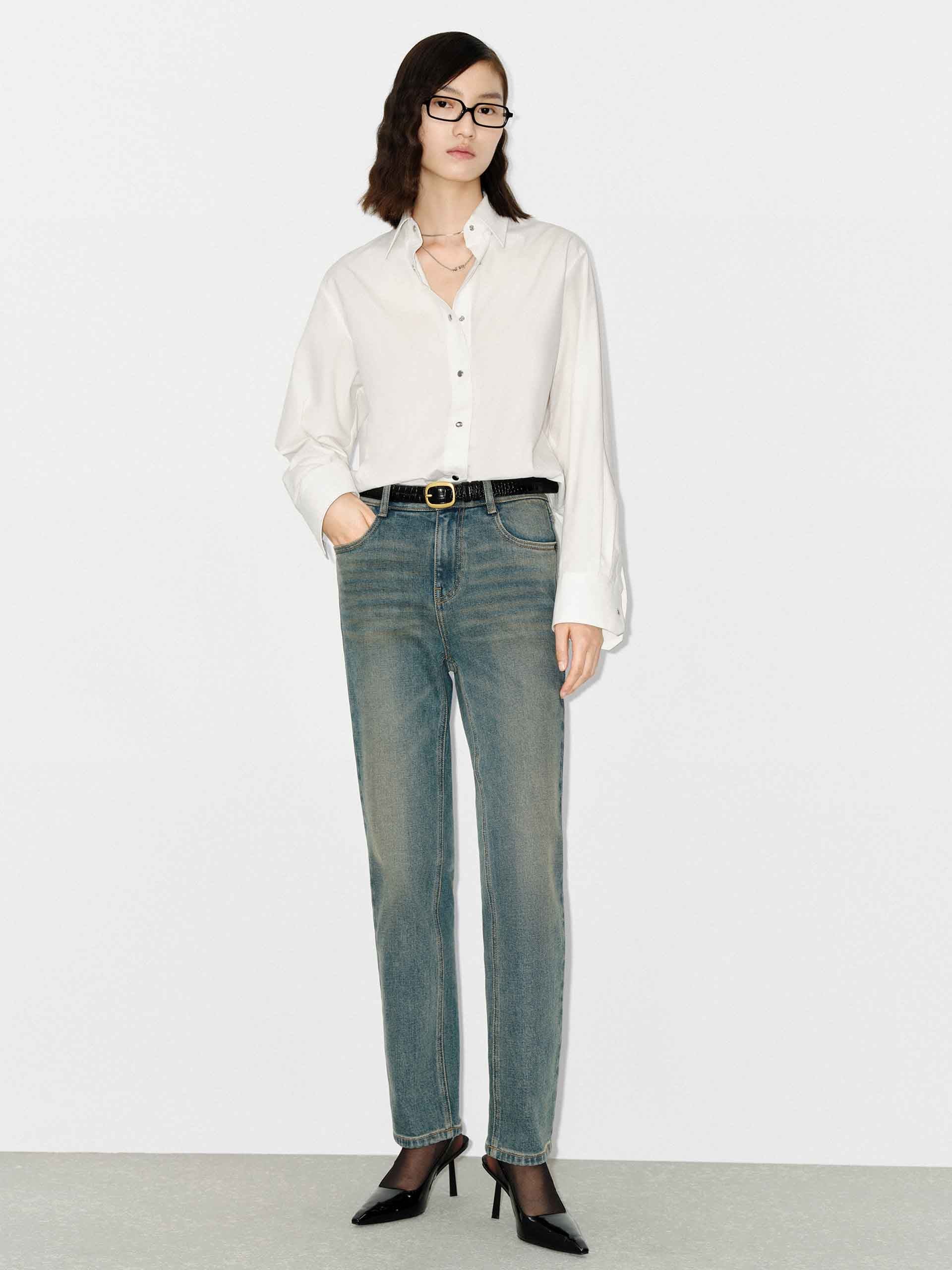 High Waist Ankle Jeans - Image 2