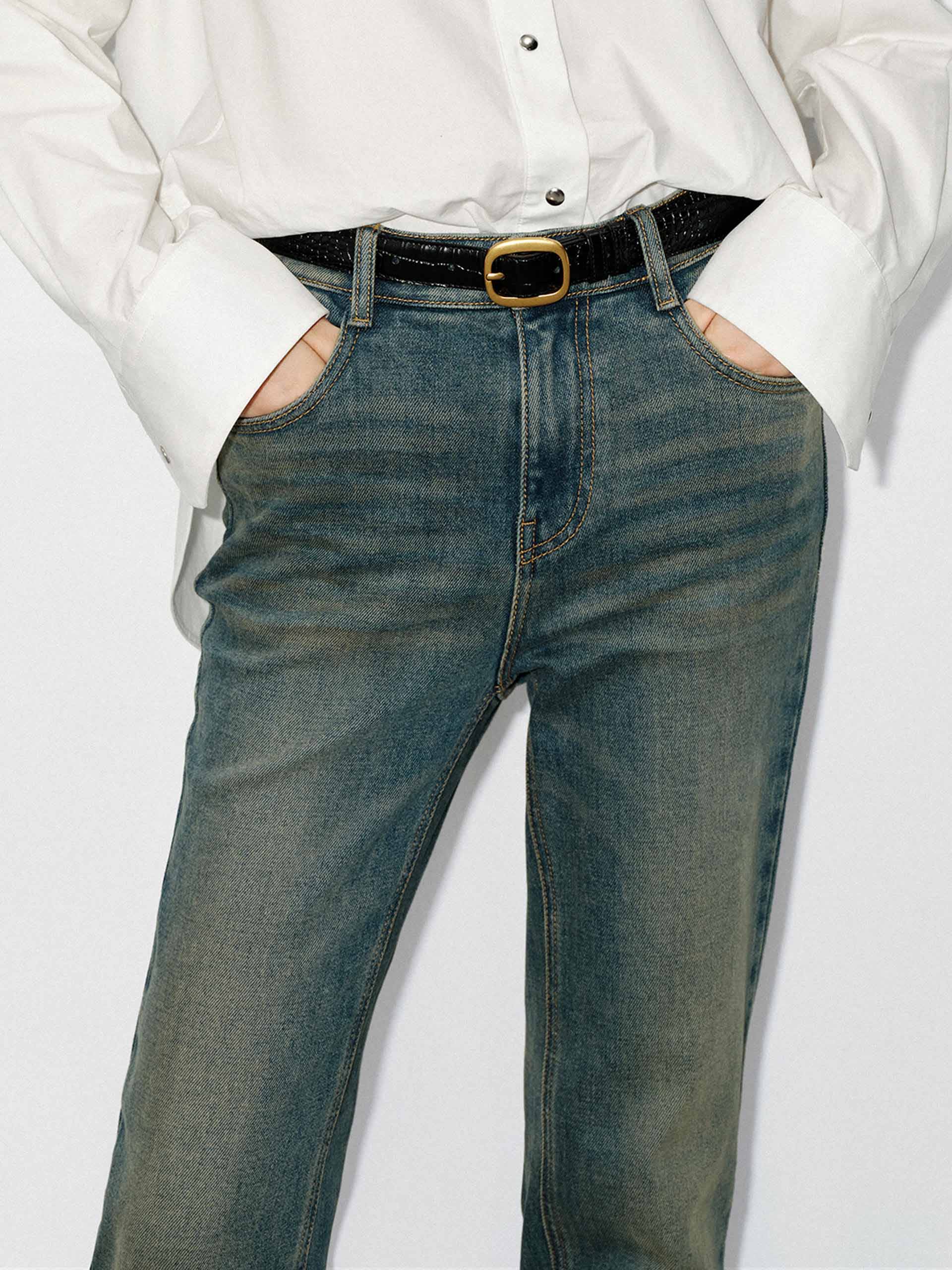 High Waist Ankle Jeans - Image 6