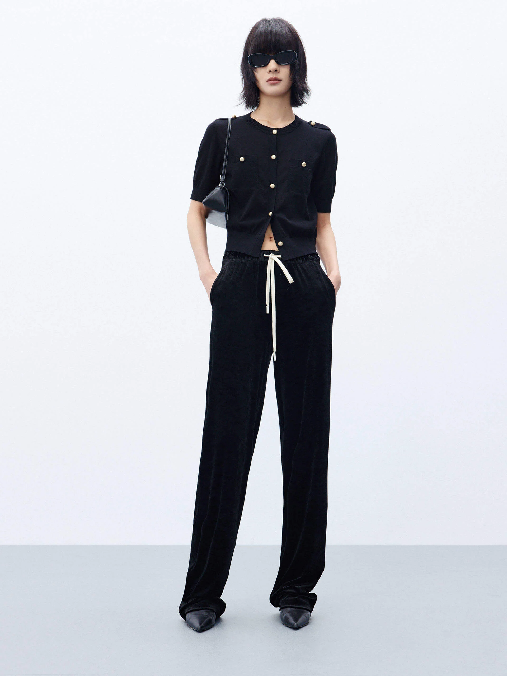 High Waist Drawstring Pants - Image 3