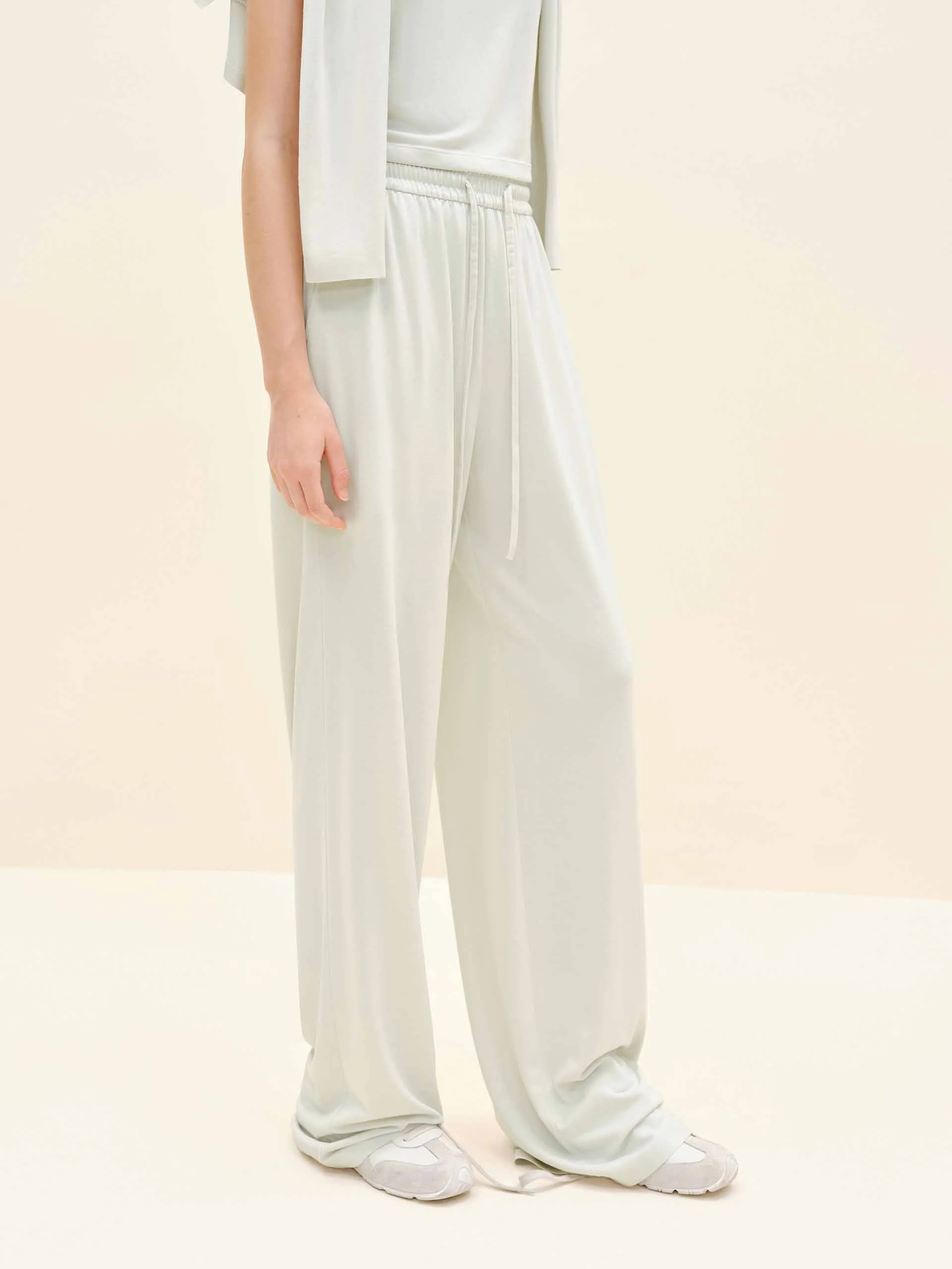 High Waist Drawstring Trousers - Image 3