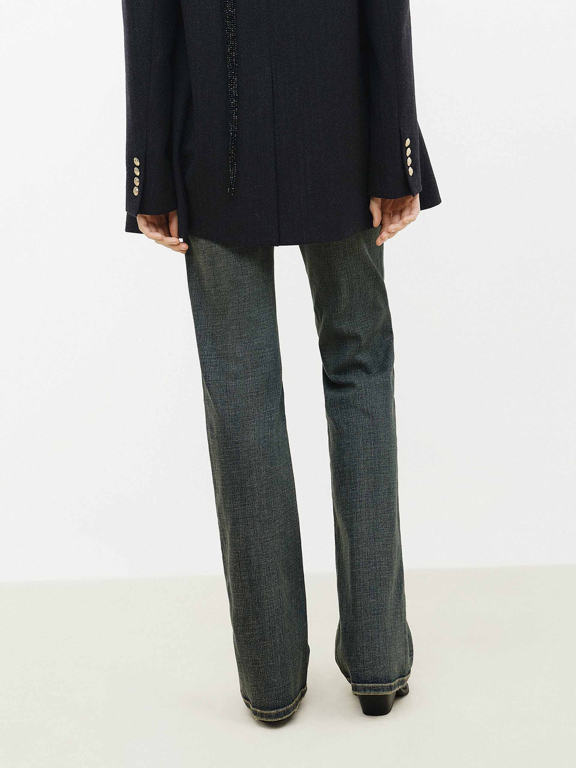 High Waist Flared Jeans - Image 6