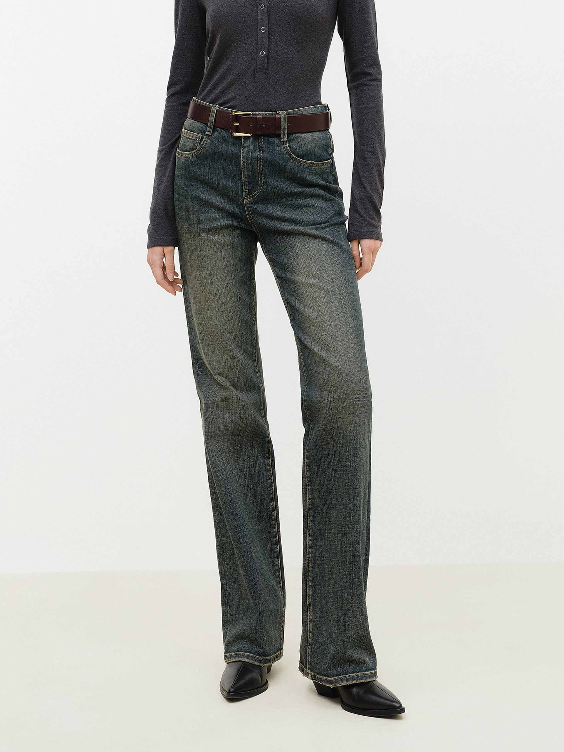 High Waist Flared Jeans - Image 7