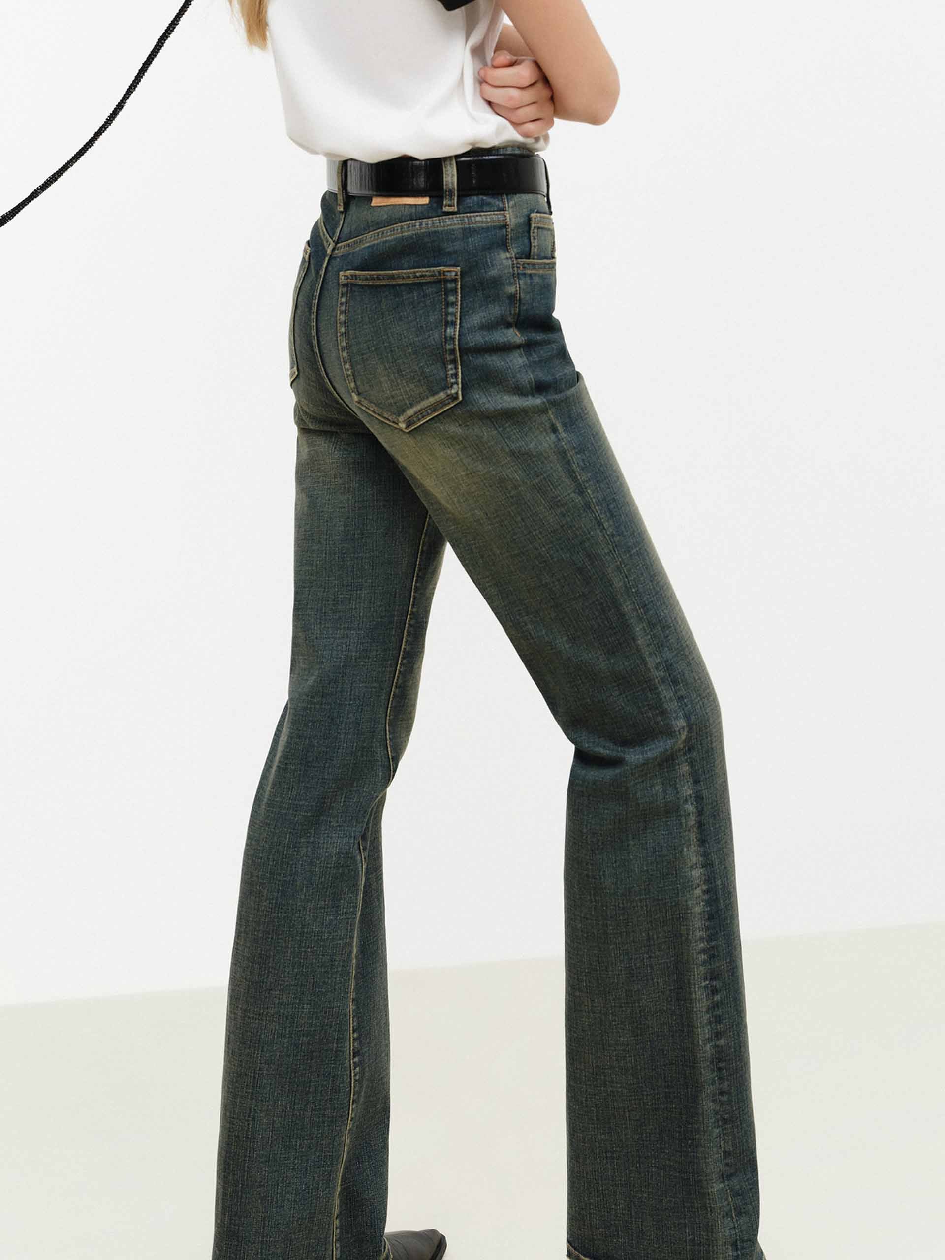 High Waist Flared Jeans - Image 8