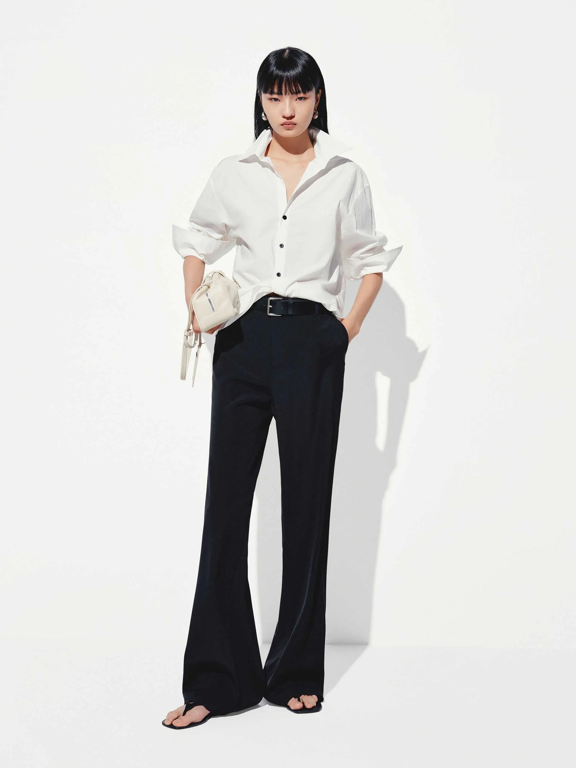 High Waist Flared Pants - Image 2