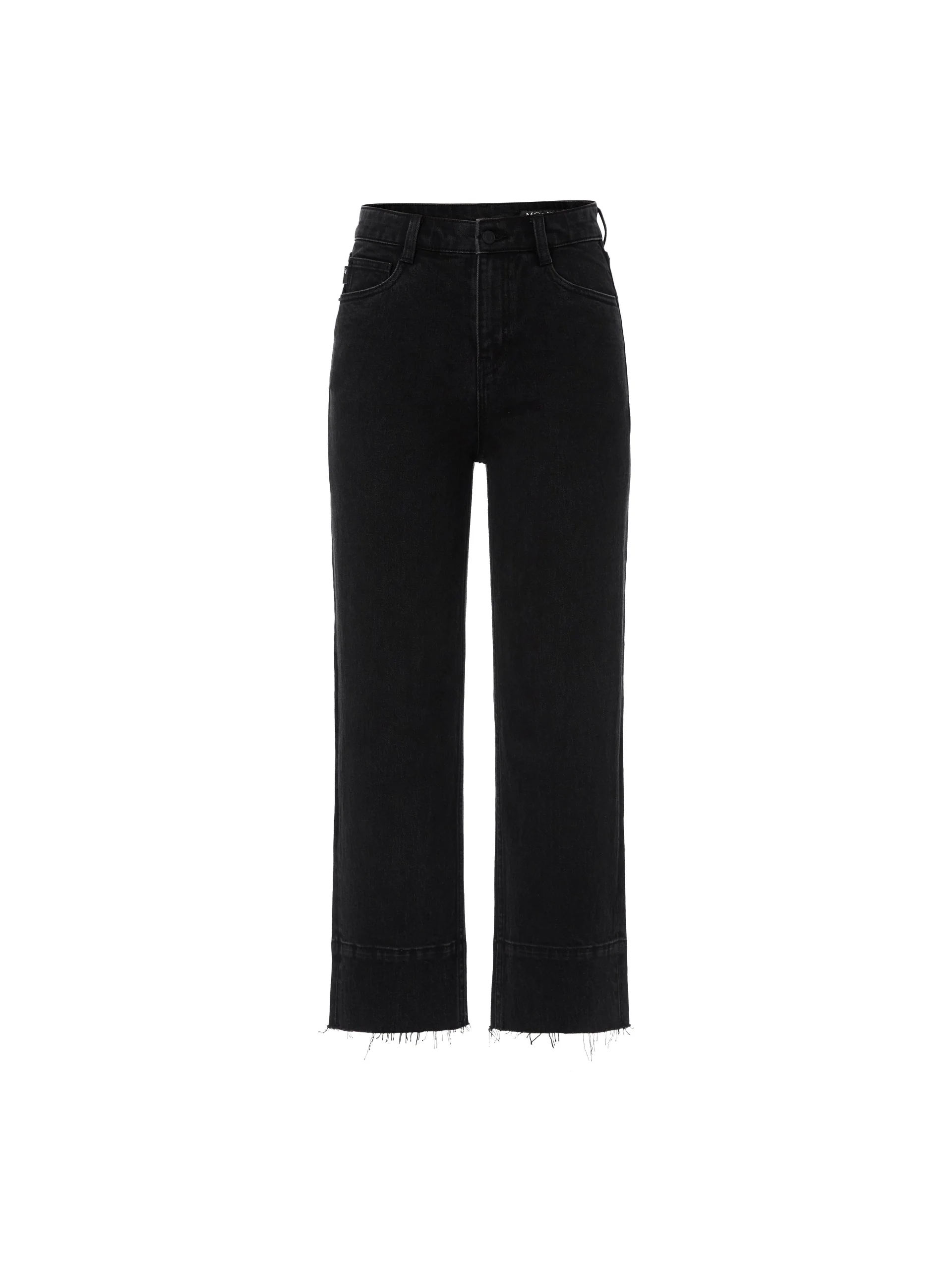Straight Frayed Cotton Jeans - Image 7