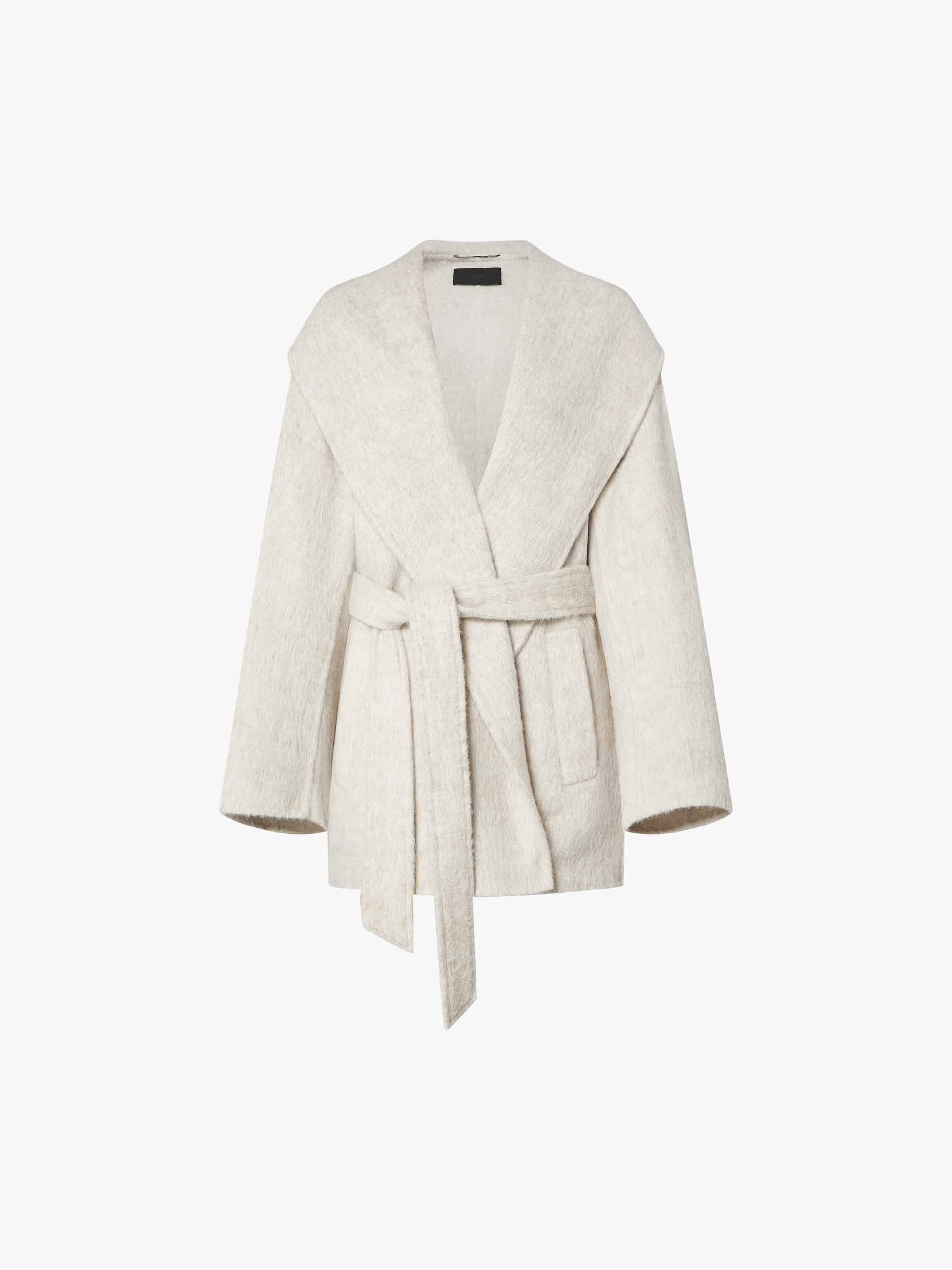 Hooded Brushed Coat - Image 5