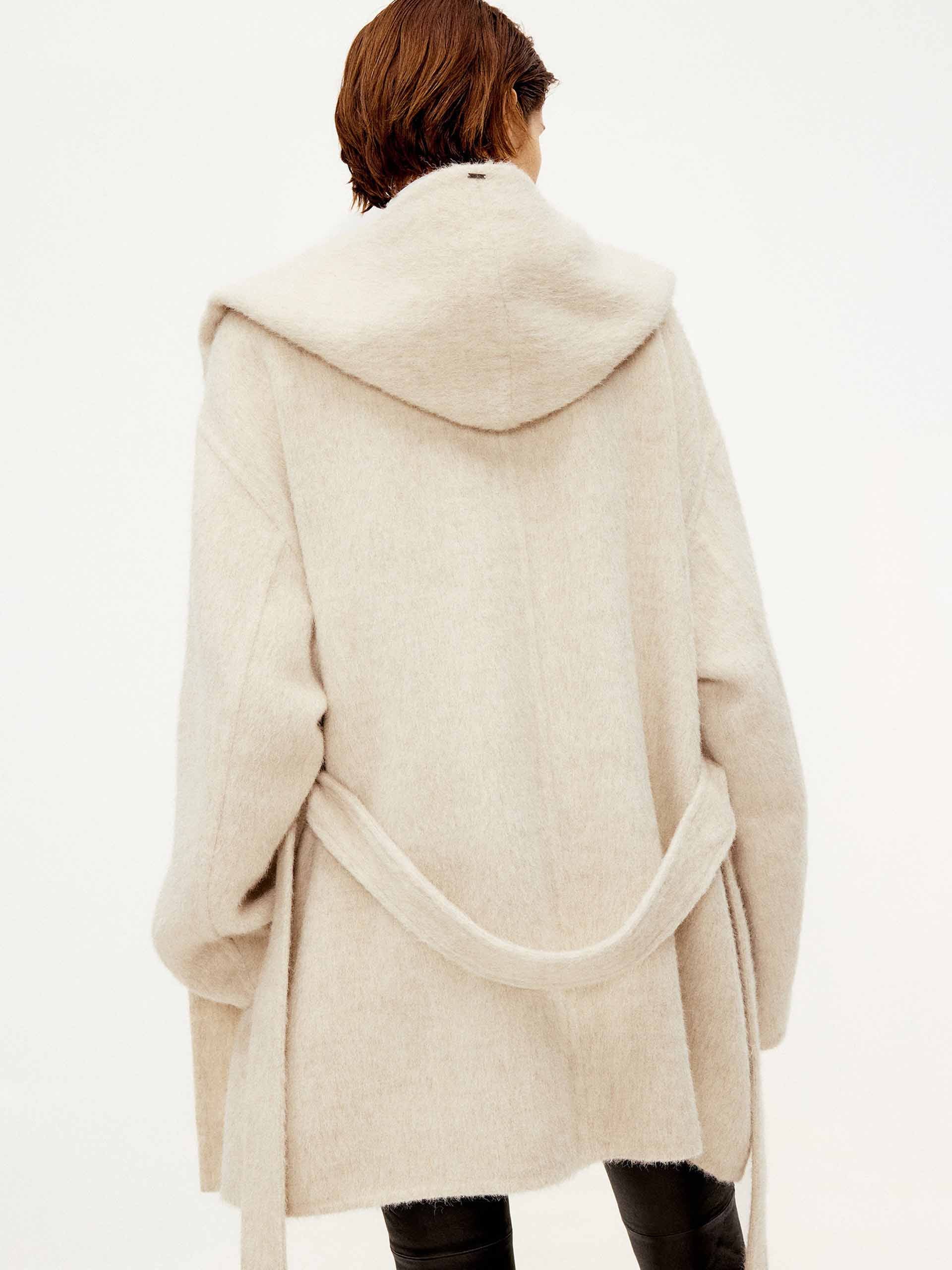 Hooded Brushed Coat - Image 6