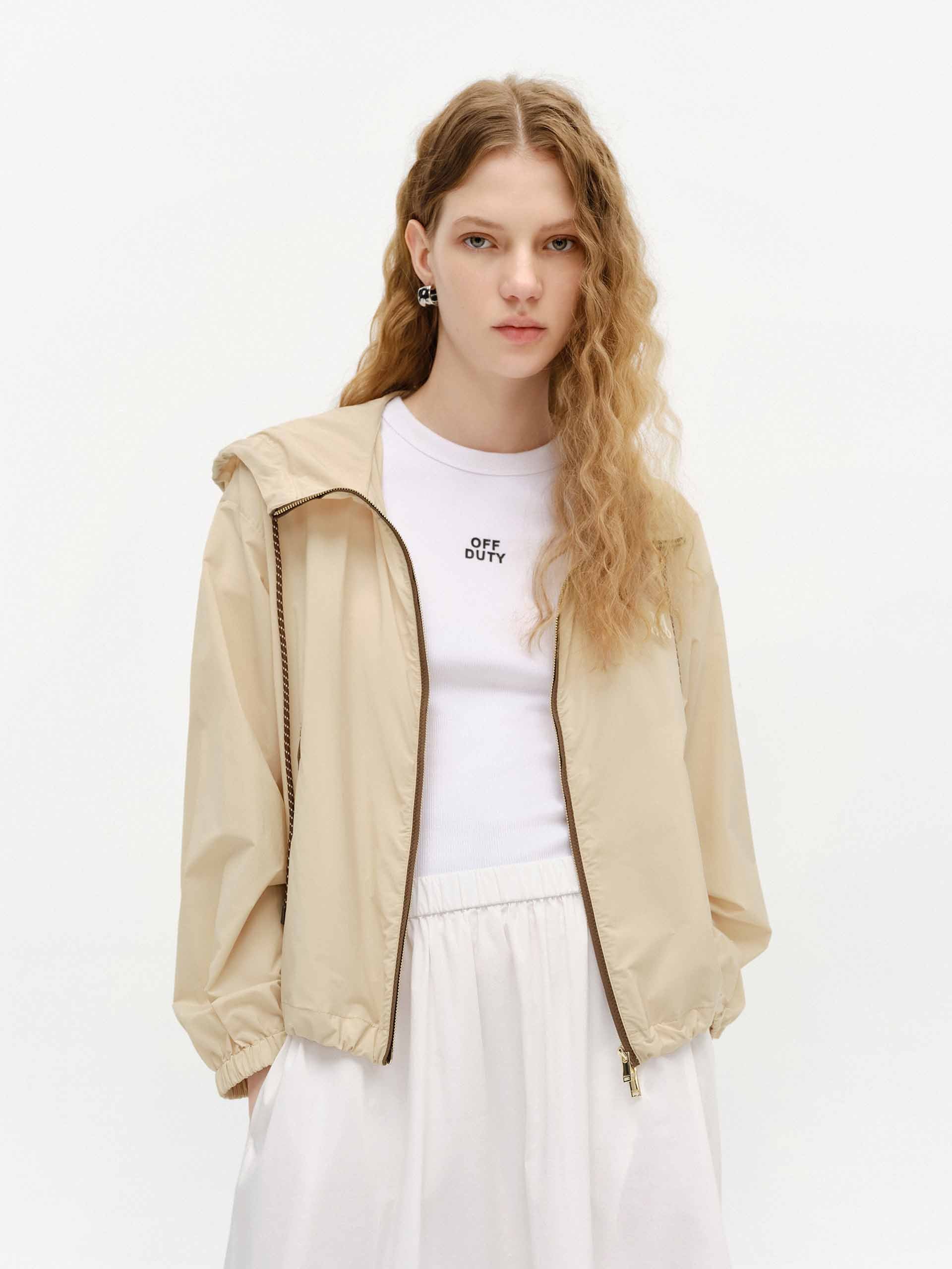 Hooded Detail Parka Jacket