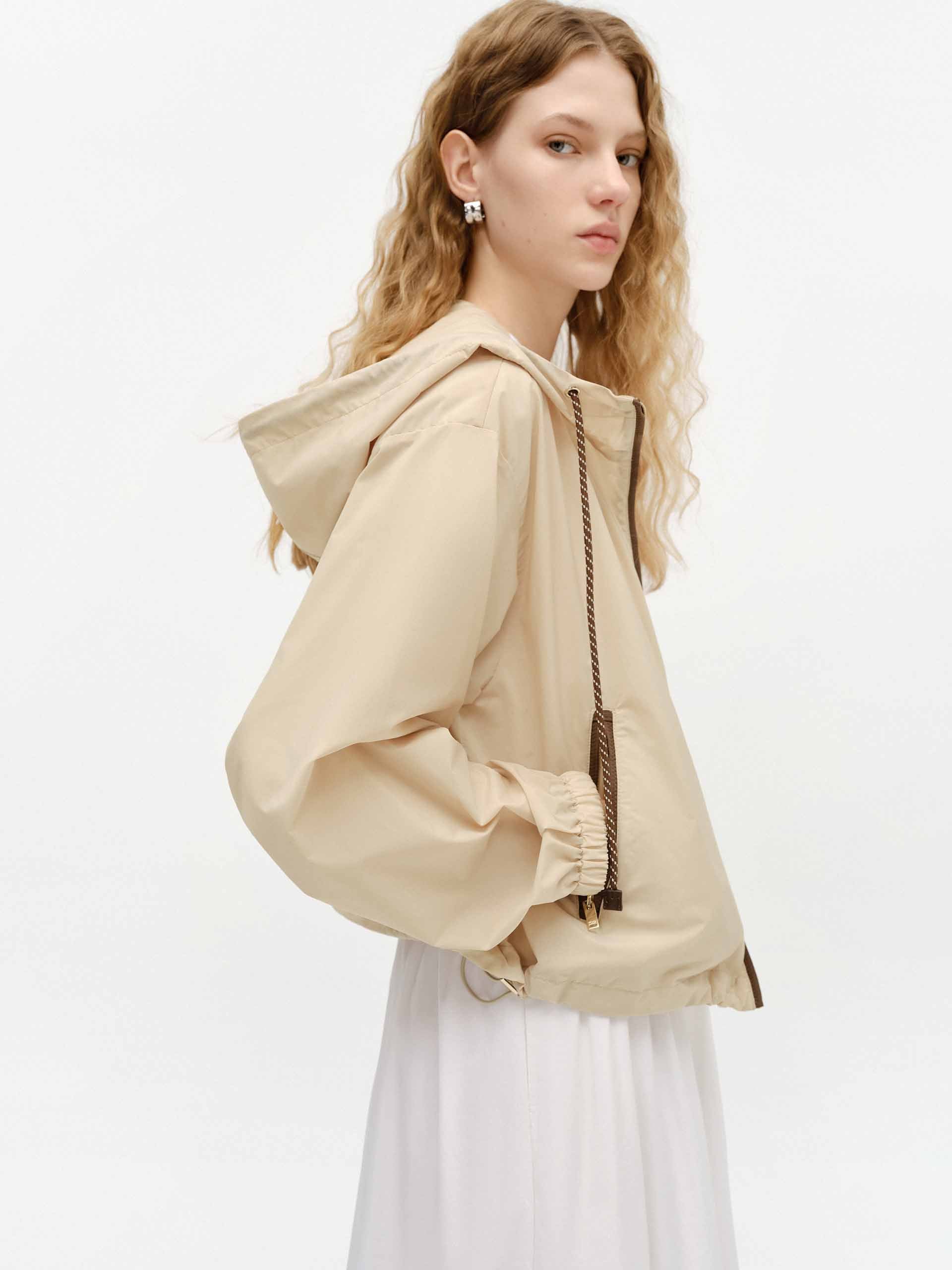 Hooded Detail Parka Jacket - Image 2