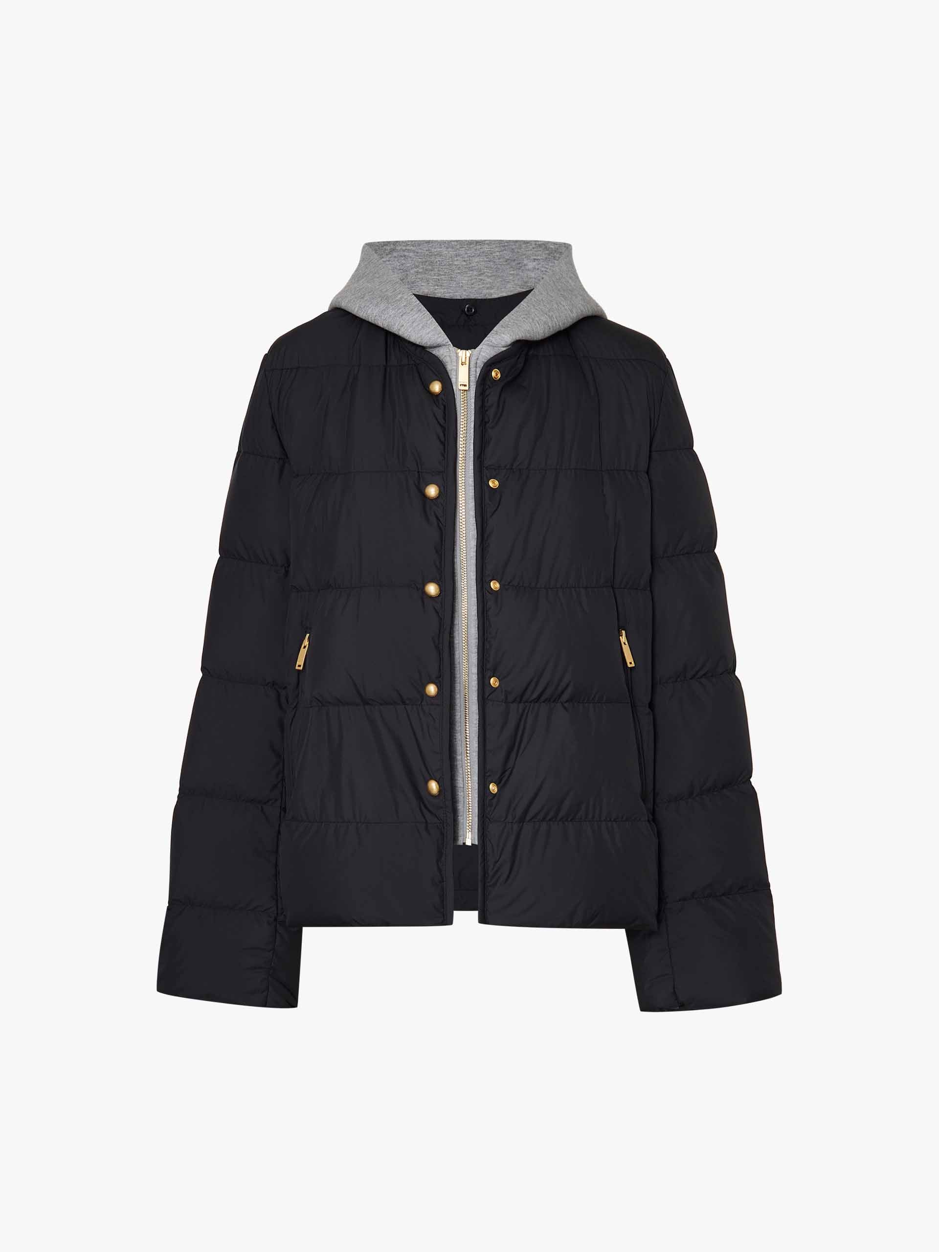 Hooded Layered Down Jacket - Image 13