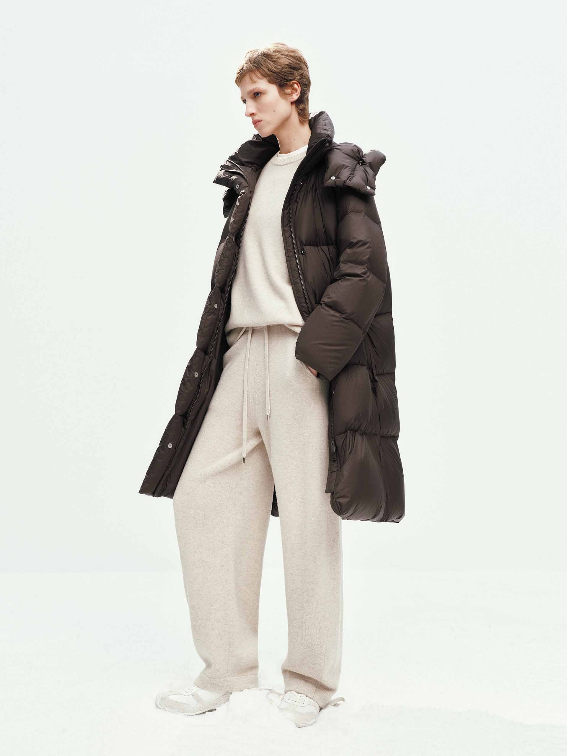 Hooded Long Down Jacket - Image 2