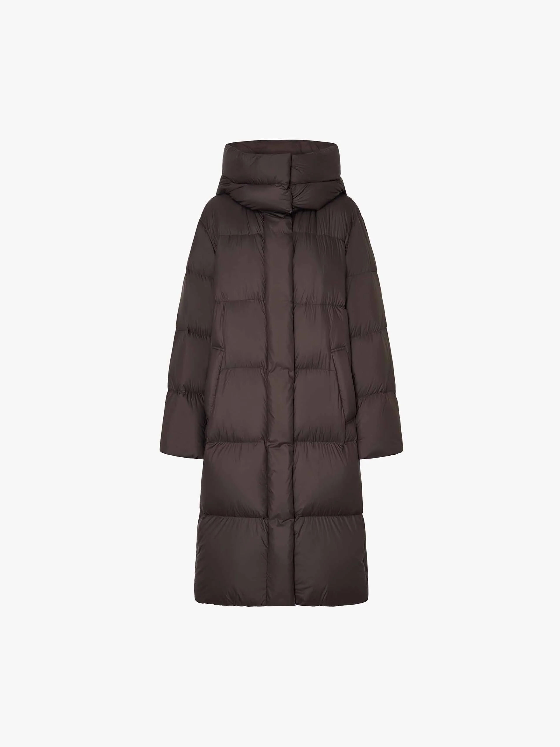 Hooded Long Down Jacket - Image 5