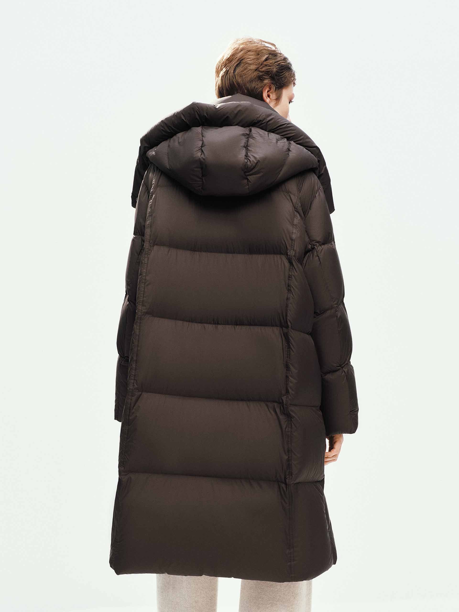 Hooded Long Down Jacket - Image 6