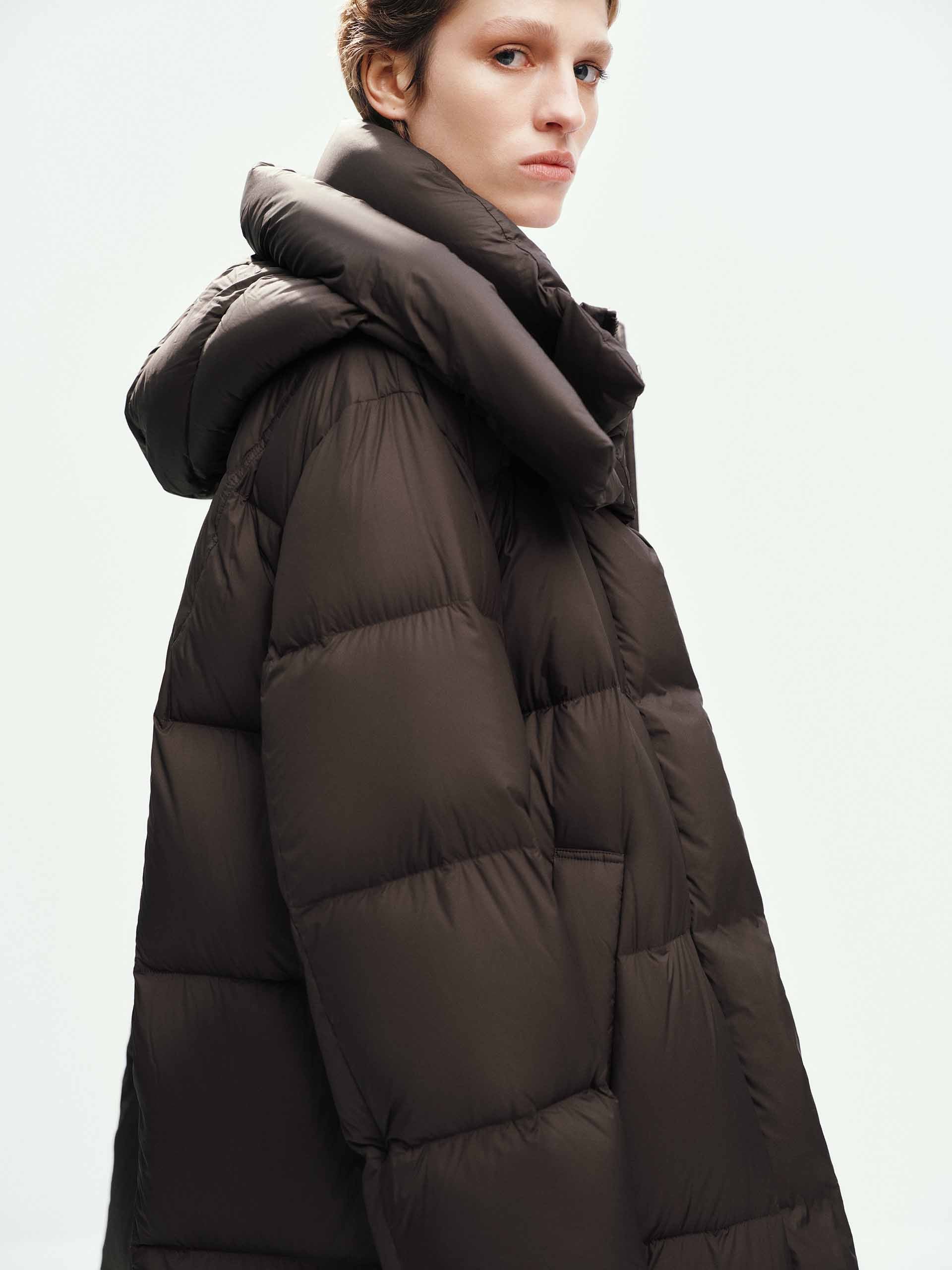 Hooded Long Down Jacket - Image 7