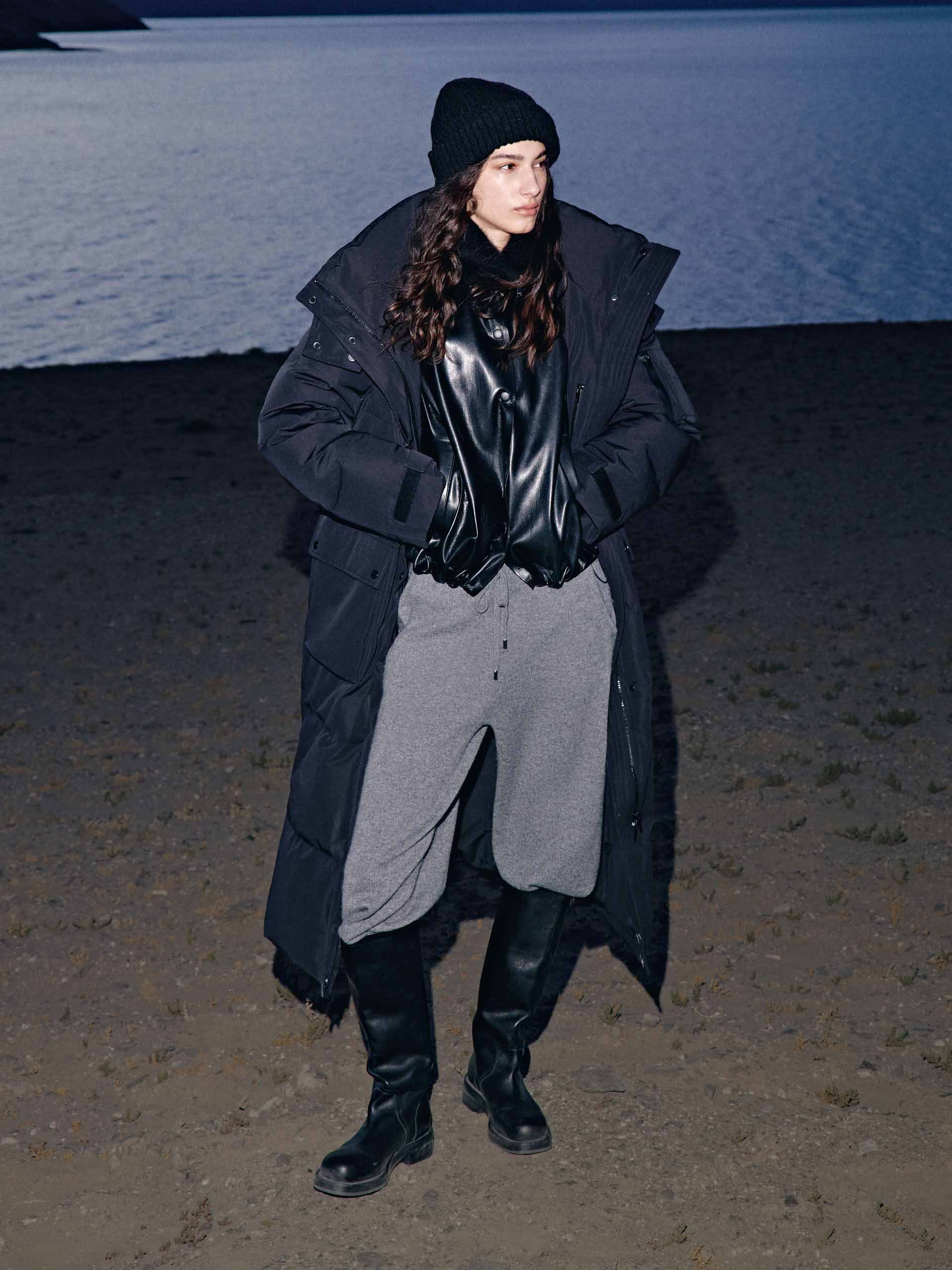 Hooded Quilted Down Coat - Image 10